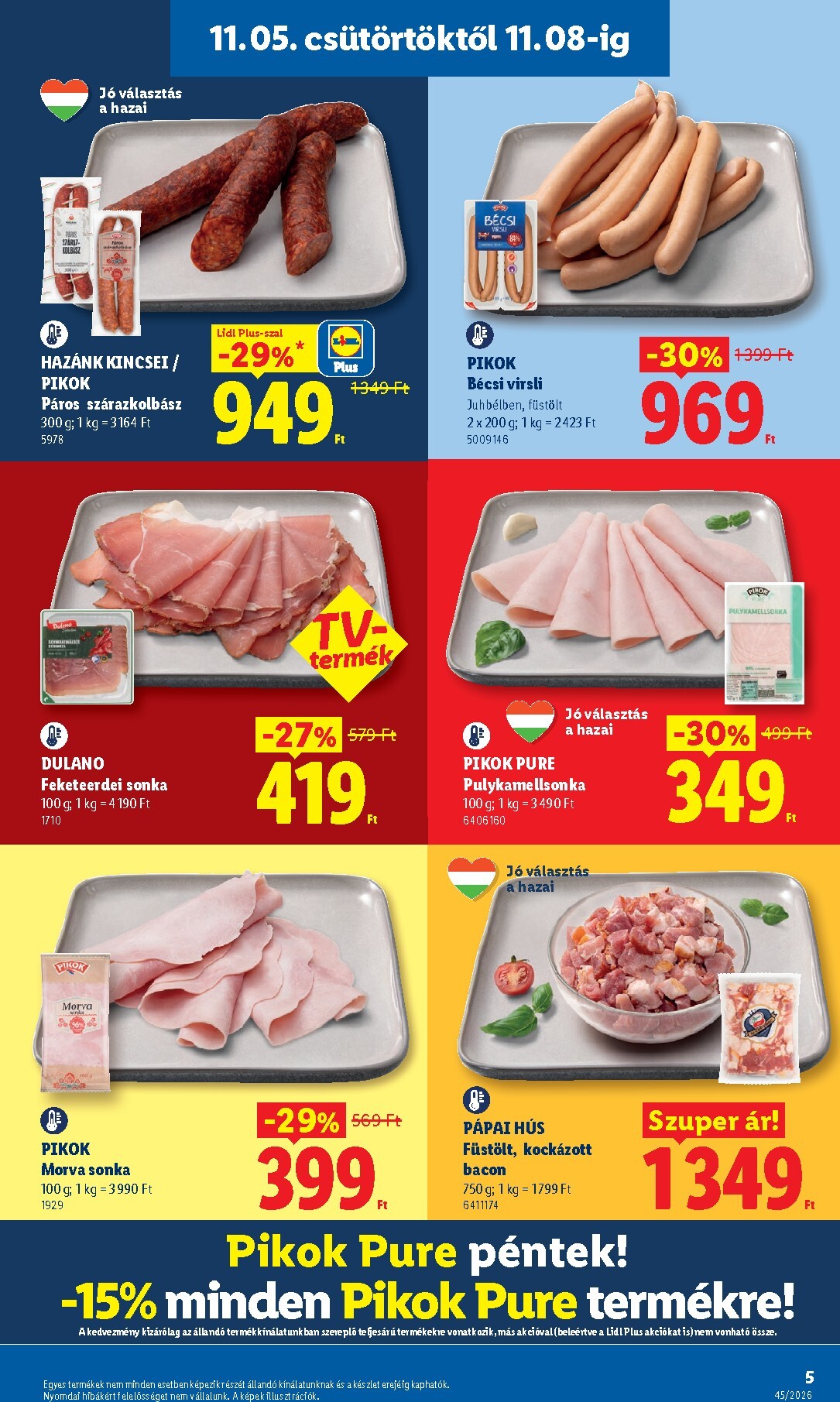 lidl - Lidl hirdetmény a következő hétre csütörtöktől 2026.11.05.-tól szerdától 2026.11.11.-ig - page: 5