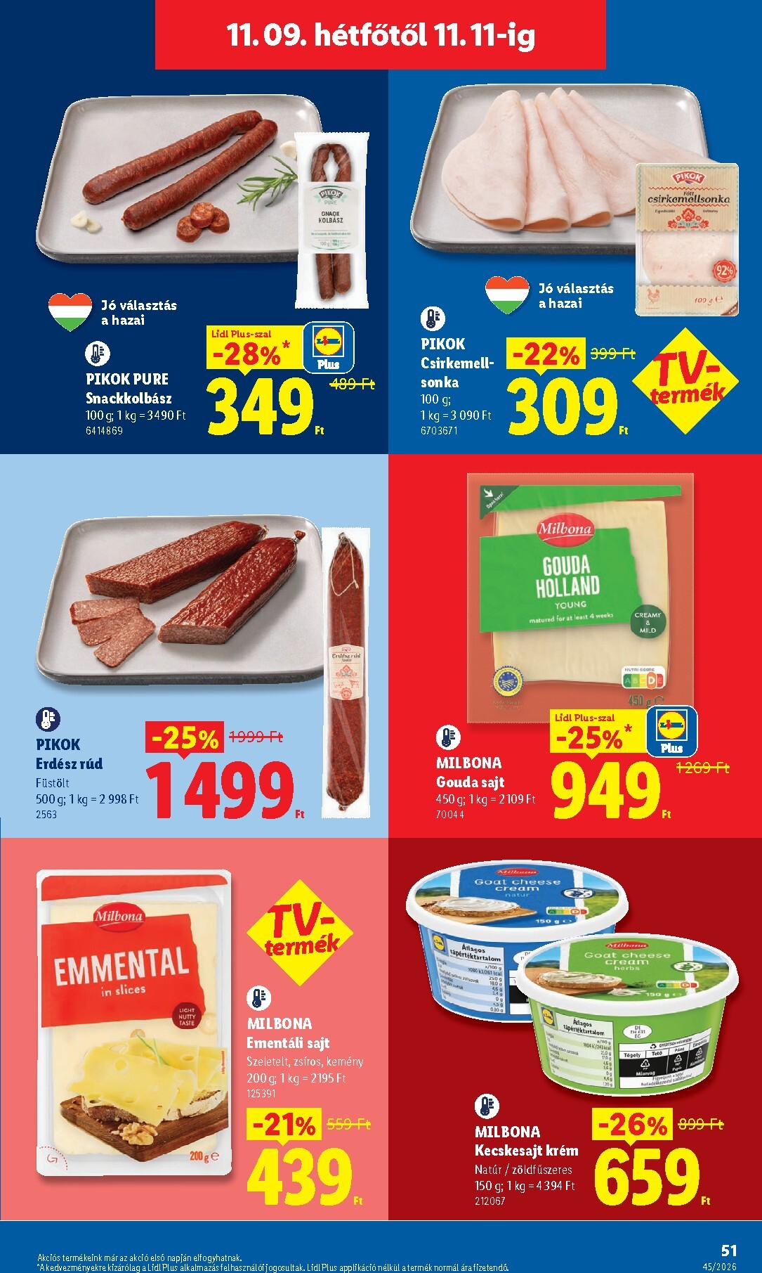 lidl - Lidl hirdetmény a következő hétre csütörtöktől 2026.11.05.-tól szerdától 2026.11.11.-ig - page: 51