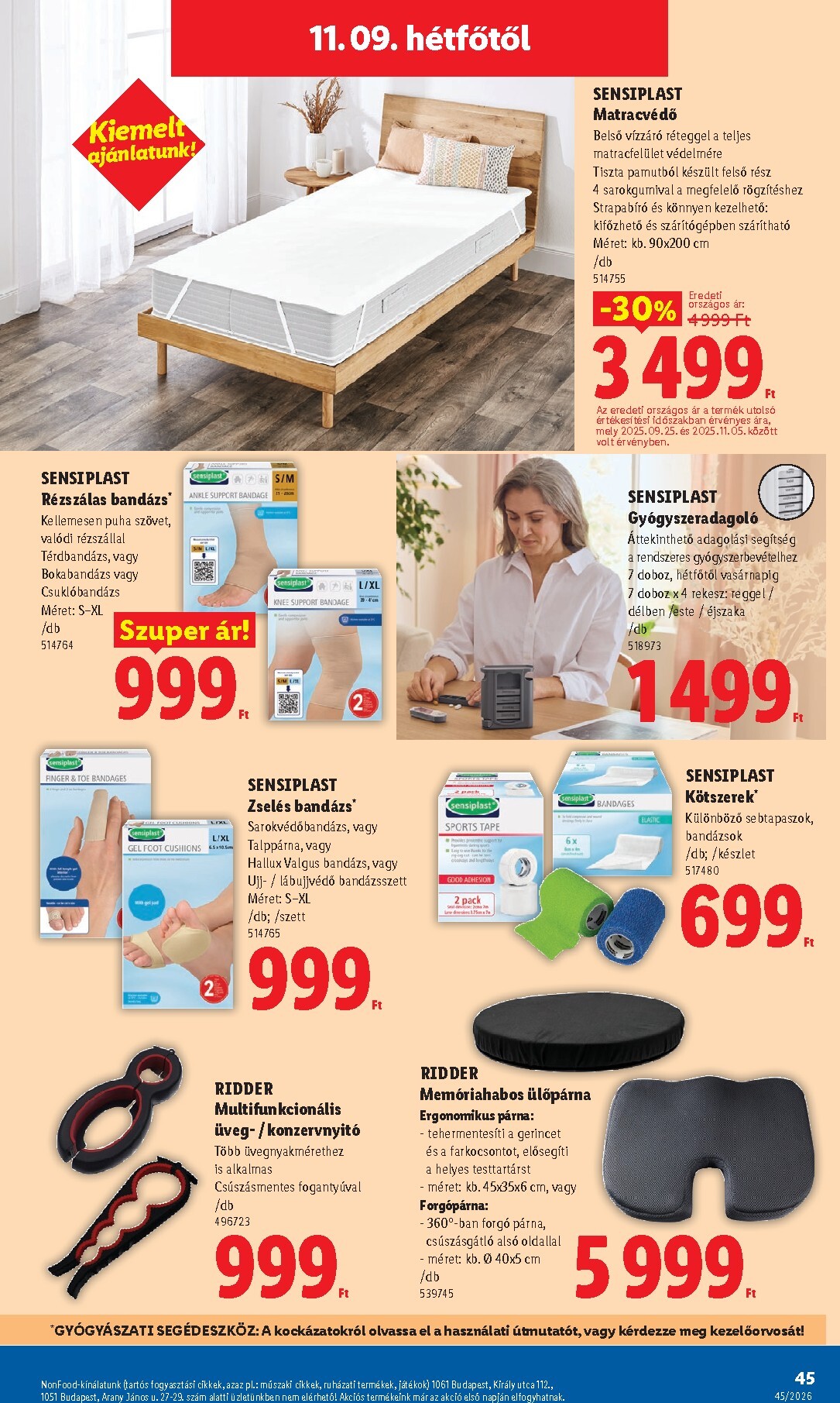 lidl - Lidl hirdetmény a következő hétre csütörtöktől 2026.11.05.-tól szerdától 2026.11.11.-ig - page: 45