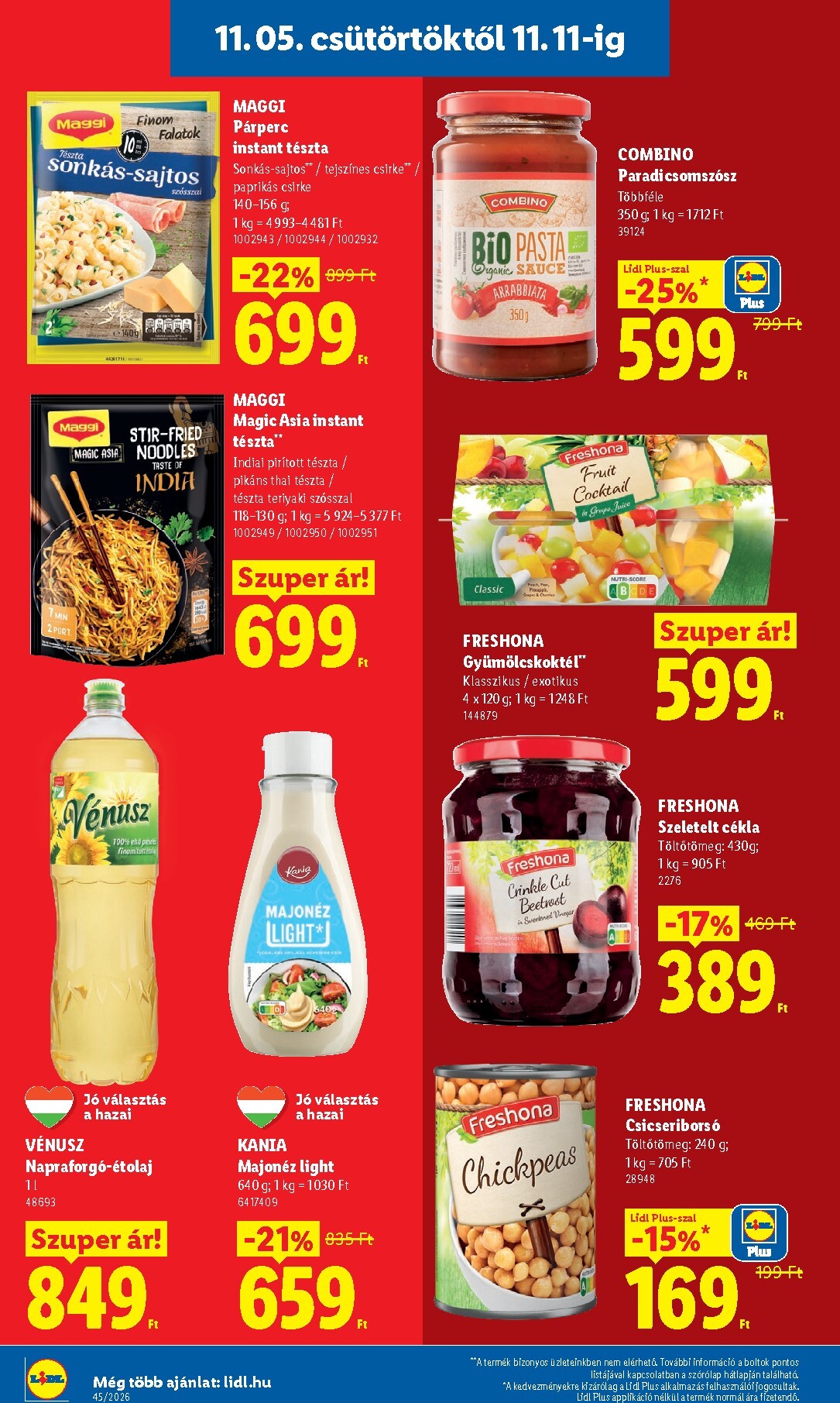 lidl - Lidl hirdetmény a következő hétre csütörtöktől 2026.11.05.-tól szerdától 2026.11.11.-ig - page: 14