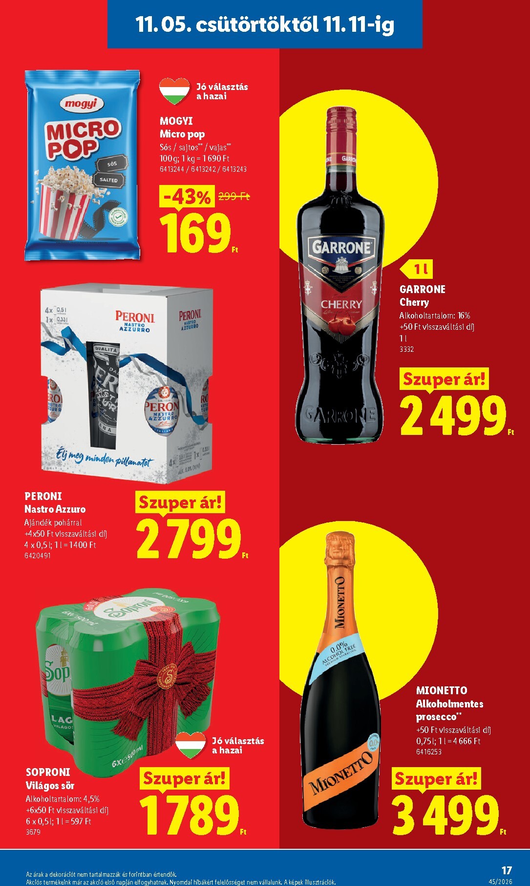 lidl - Lidl hirdetmény a következő hétre csütörtöktől 2026.11.05.-tól szerdától 2026.11.11.-ig - page: 17