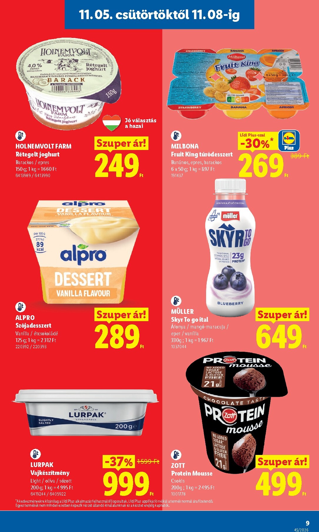 lidl - Lidl hirdetmény a következő hétre csütörtöktől 2026.11.05.-tól szerdától 2026.11.11.-ig - page: 9