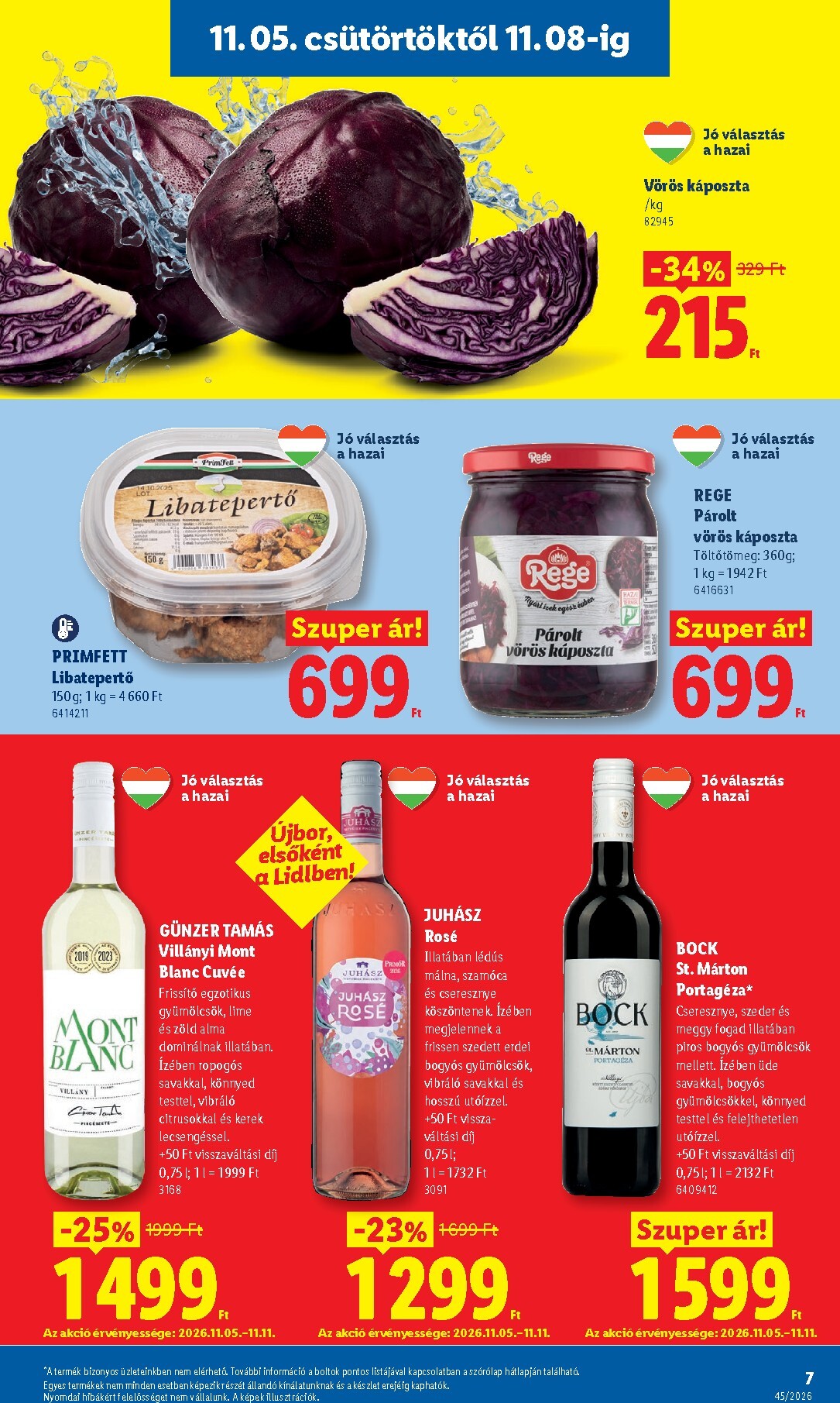 lidl - Lidl hirdetmény a következő hétre csütörtöktől 2026.11.05.-tól szerdától 2026.11.11.-ig - page: 7