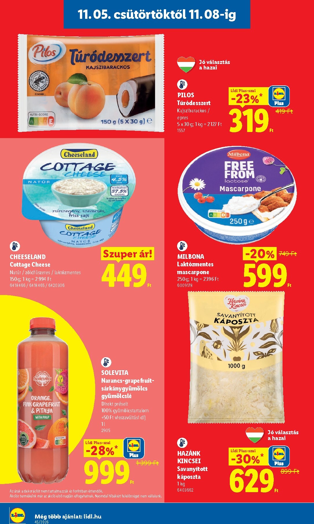 lidl - Lidl hirdetmény a következő hétre csütörtöktől 2026.11.05.-tól szerdától 2026.11.11.-ig - page: 10