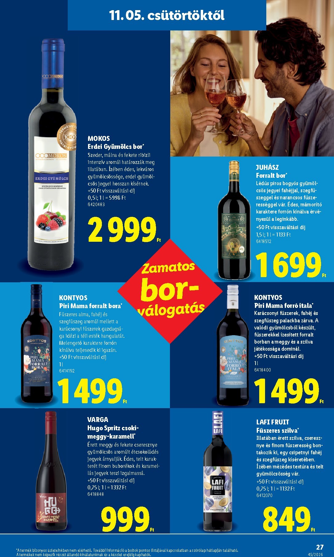 lidl - Lidl hirdetmény a következő hétre csütörtöktől 2026.11.05.-tól szerdától 2026.11.11.-ig - page: 27
