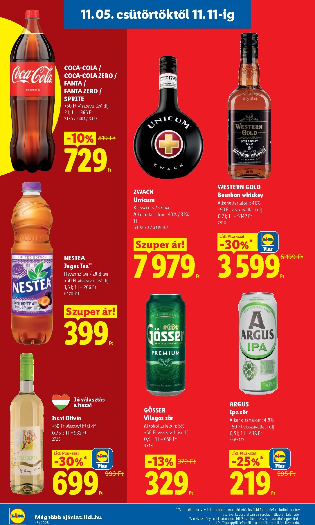 lidl - Lidl hirdetmény a következő hétre csütörtöktől 2026.11.05.-tól szerdától 2026.11.11.-ig - page: 16