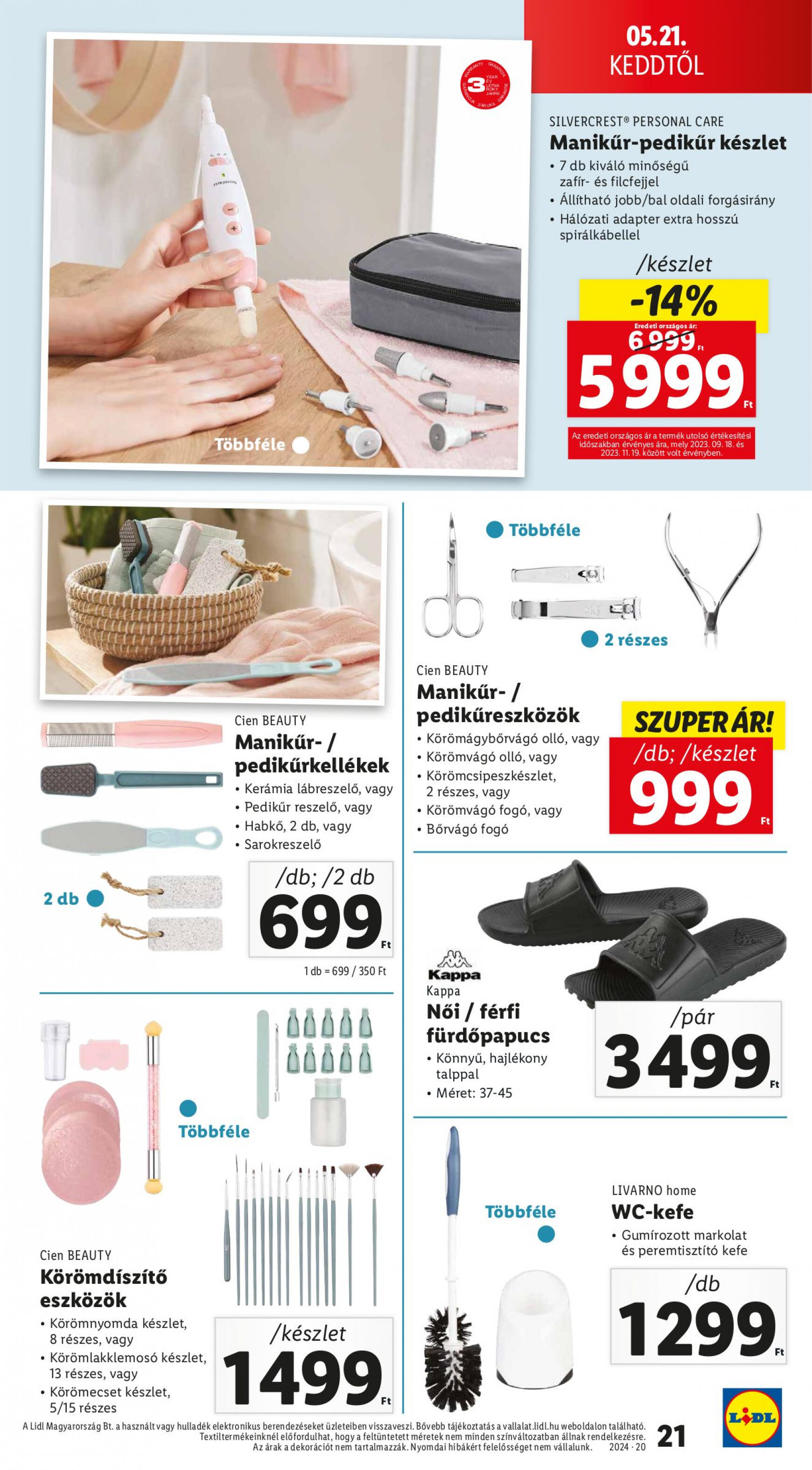 lidl - Aktuális újság Lidl - Nonfood kínálatunk 05.16. - 05.22. - page: 21