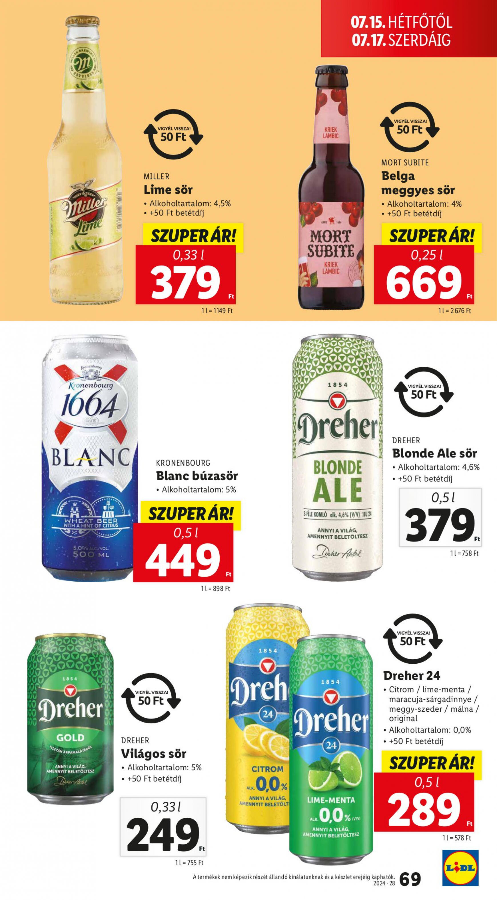 lidl - Aktuális újság Lidl 07.11. - 07.17. - page: 69