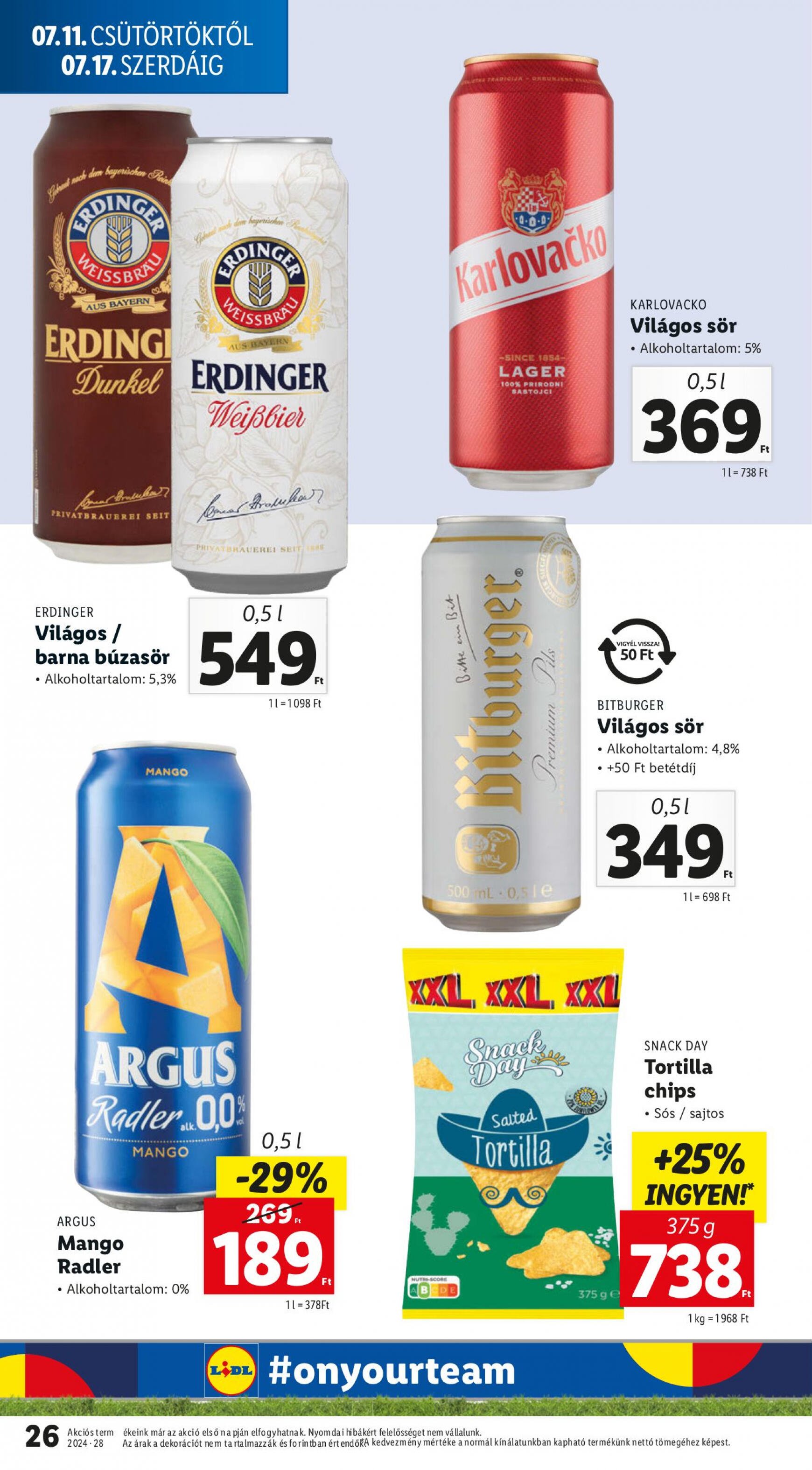 lidl - Aktuális újság Lidl 07.11. - 07.17. - page: 26