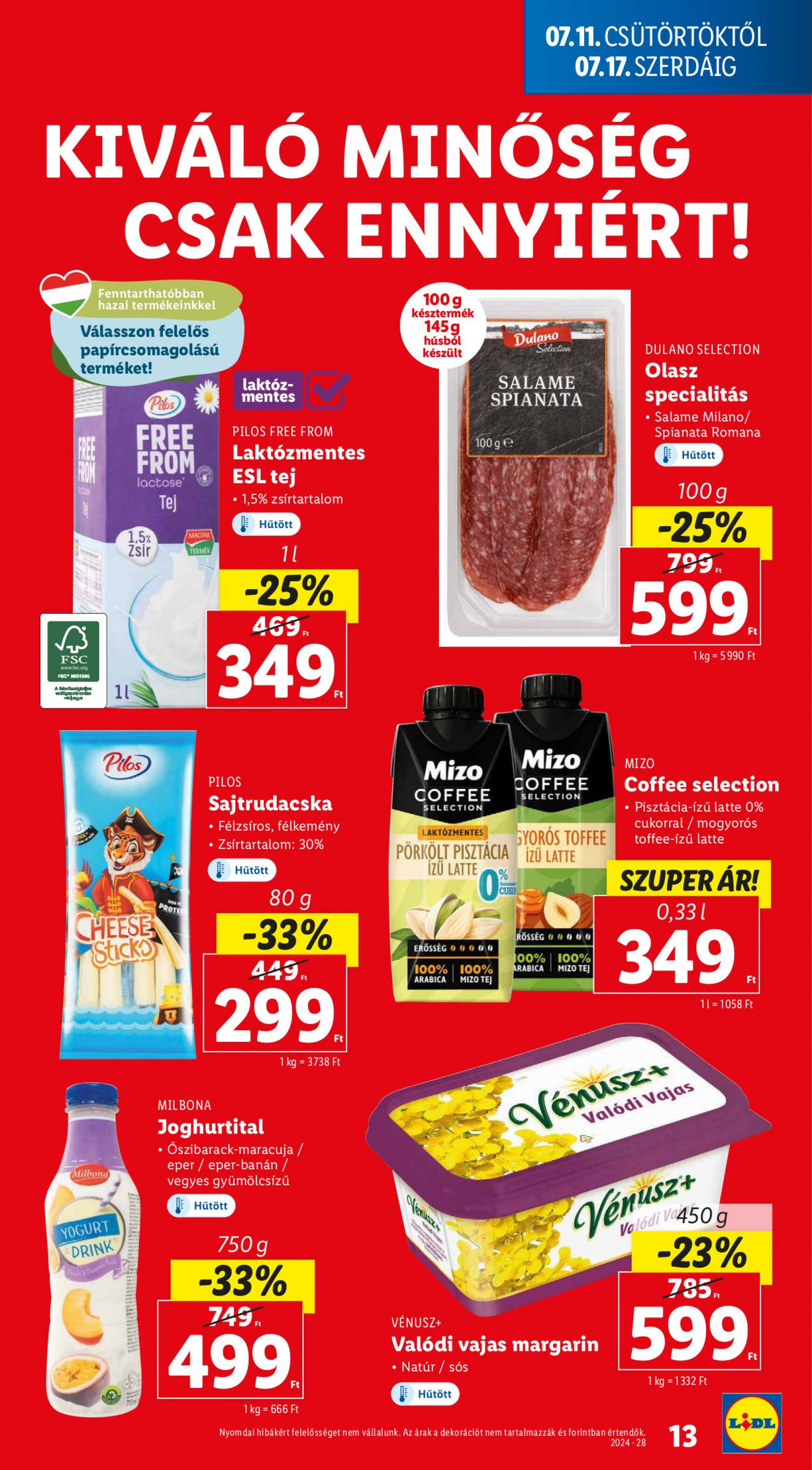 lidl - Aktuális újság Lidl 07.11. - 07.17. - page: 13