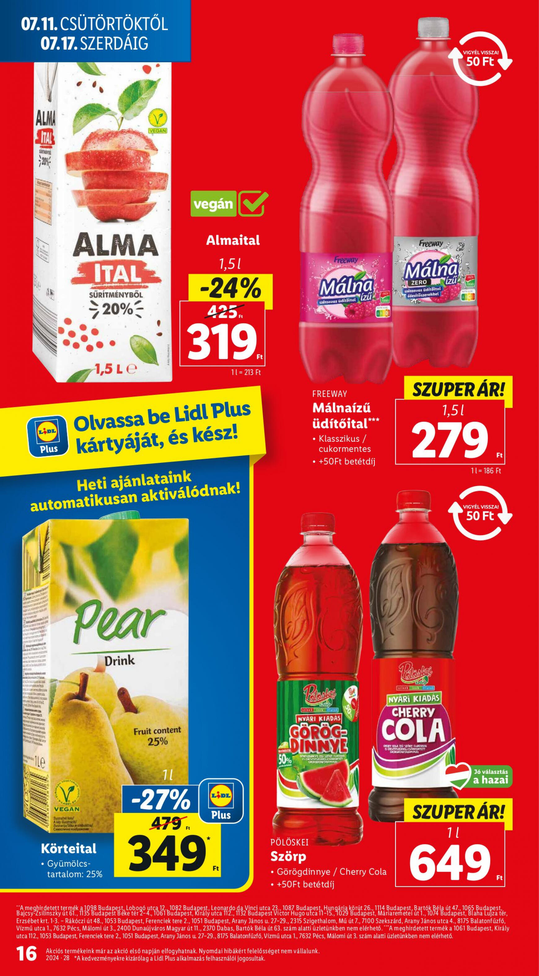 lidl - Aktuális újság Lidl 07.11. - 07.17. - page: 16