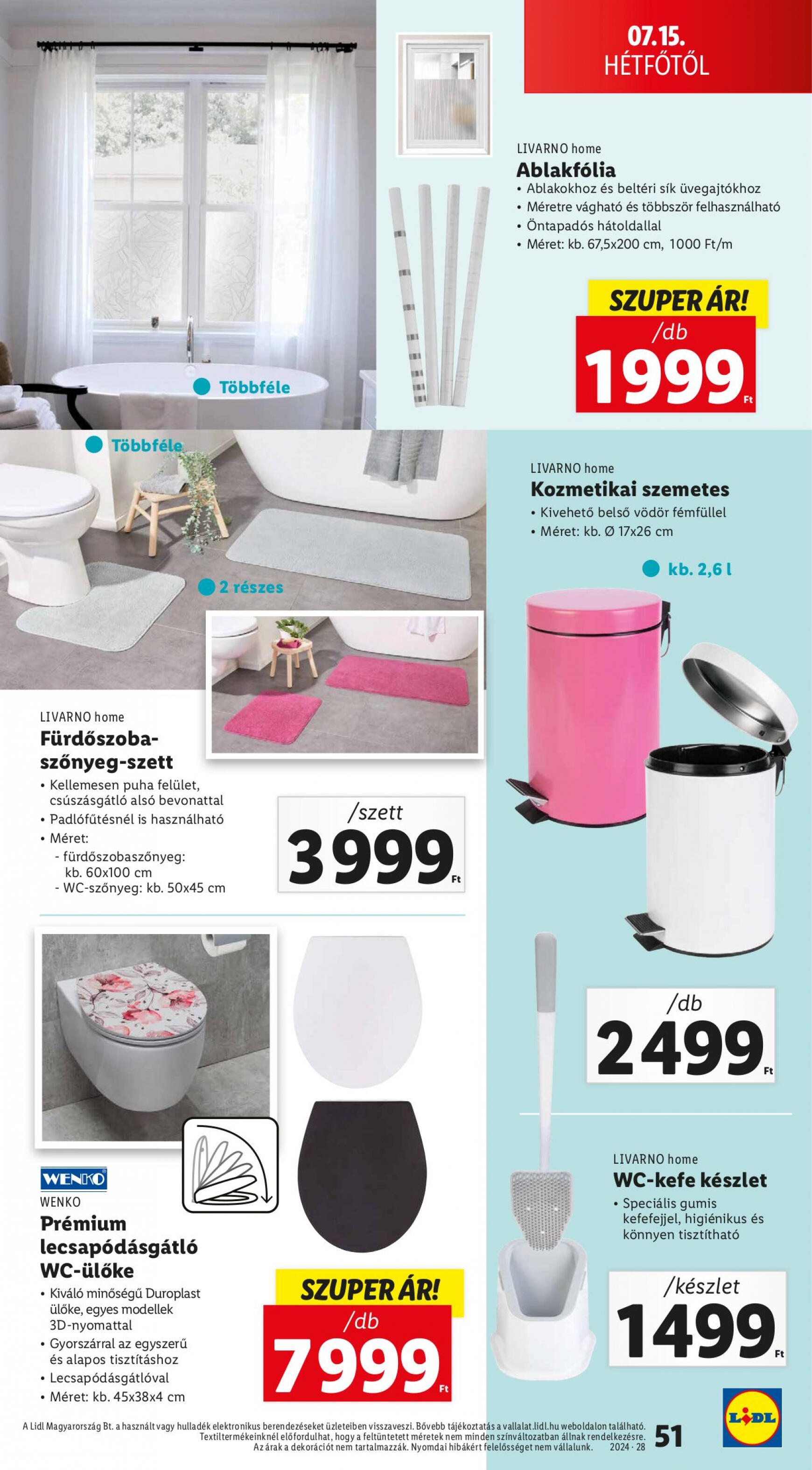 lidl - Aktuális újság Lidl 07.11. - 07.17. - page: 51