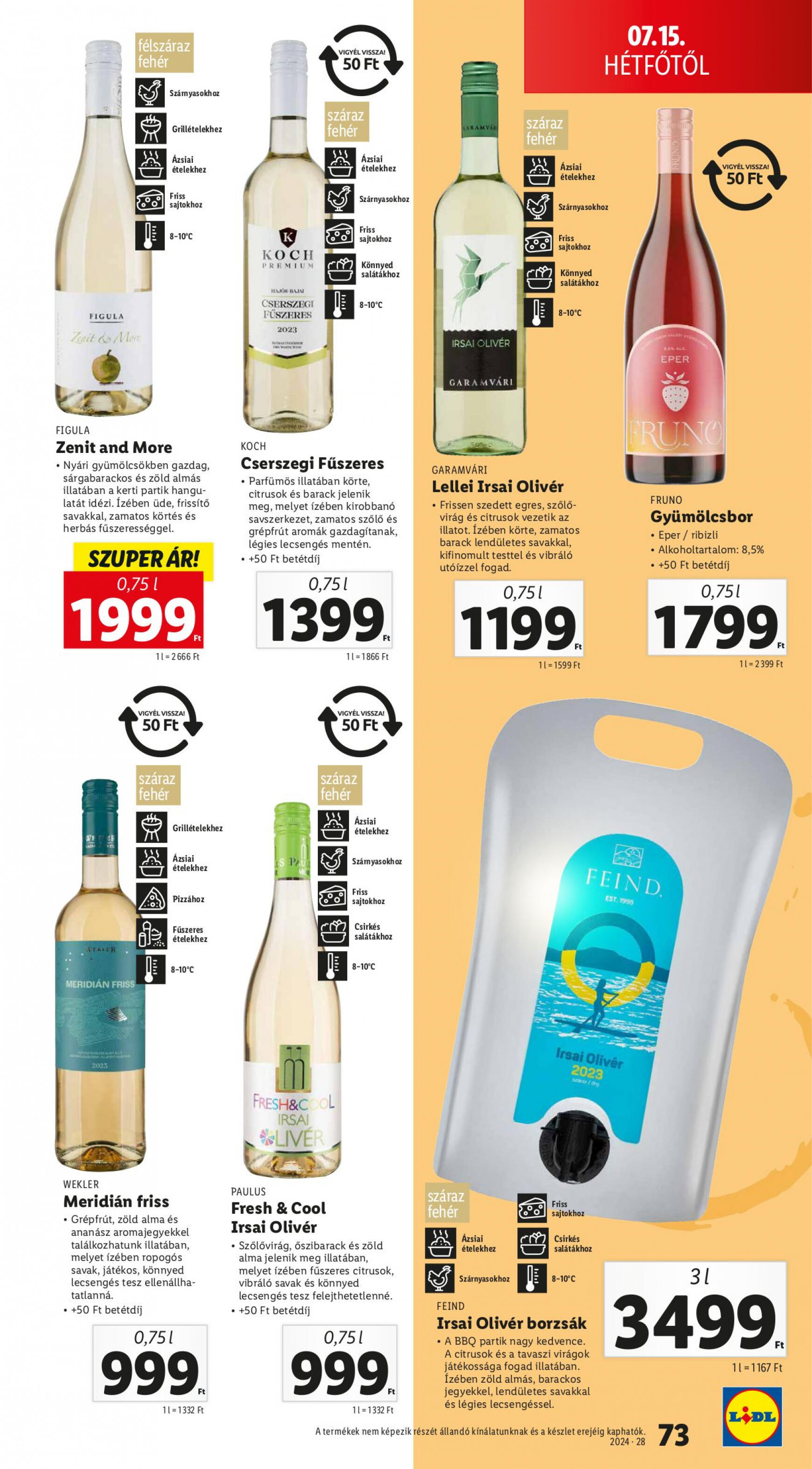 lidl - Aktuális újság Lidl 07.11. - 07.17. - page: 73