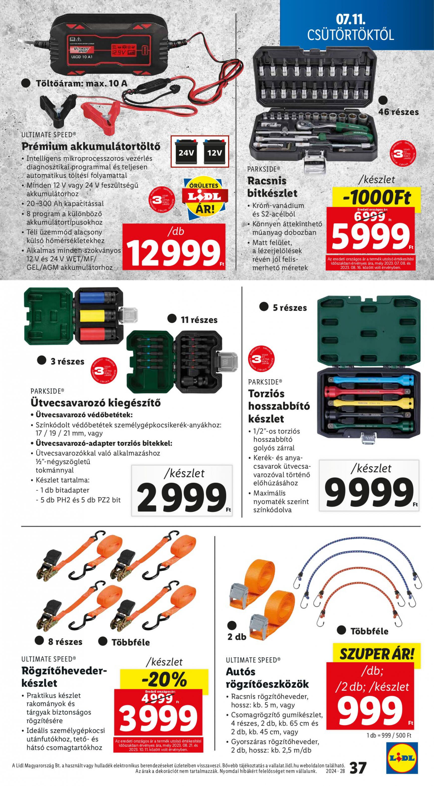 lidl - Aktuális újság Lidl 07.11. - 07.17. - page: 37