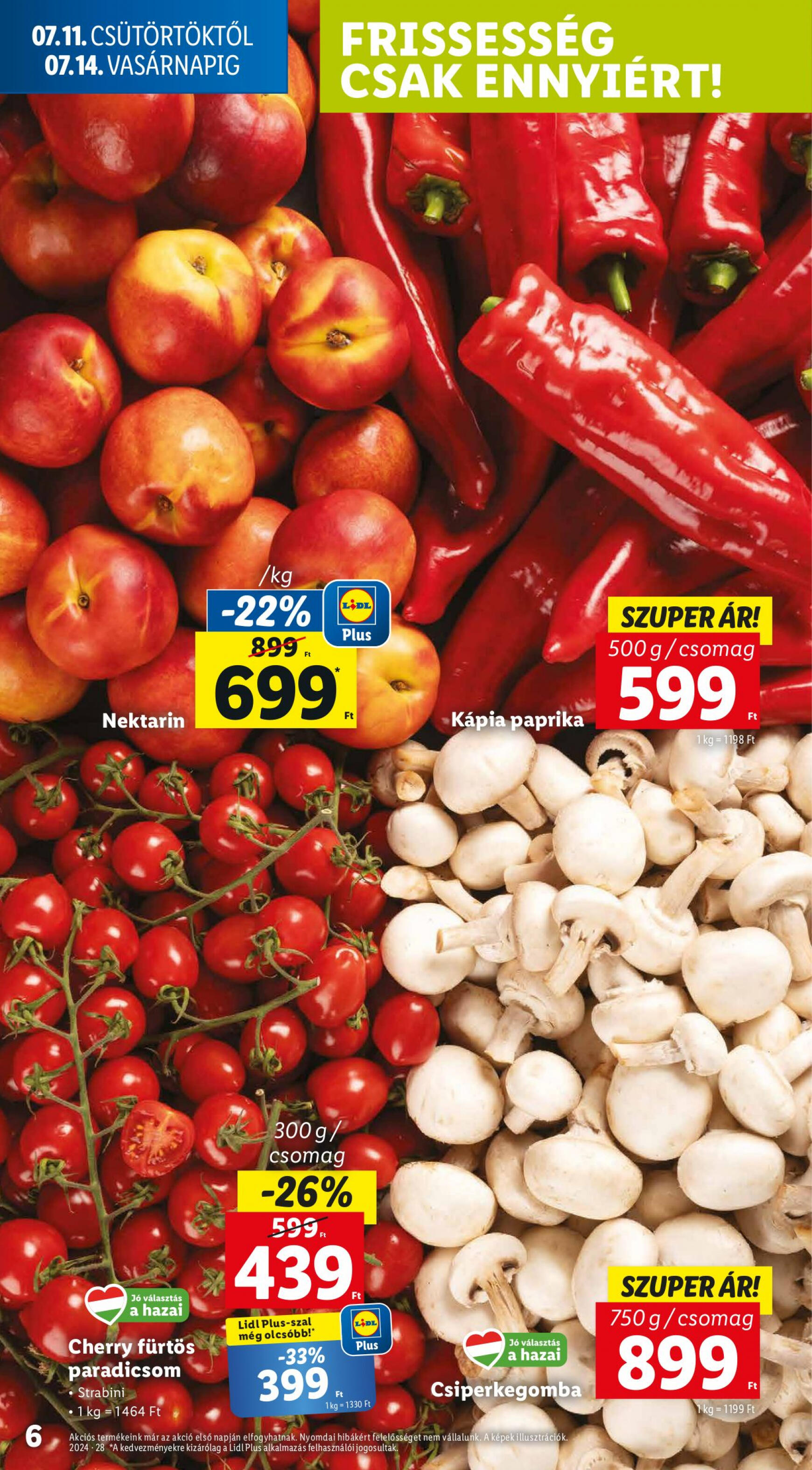 lidl - Aktuális újság Lidl 07.11. - 07.17. - page: 6