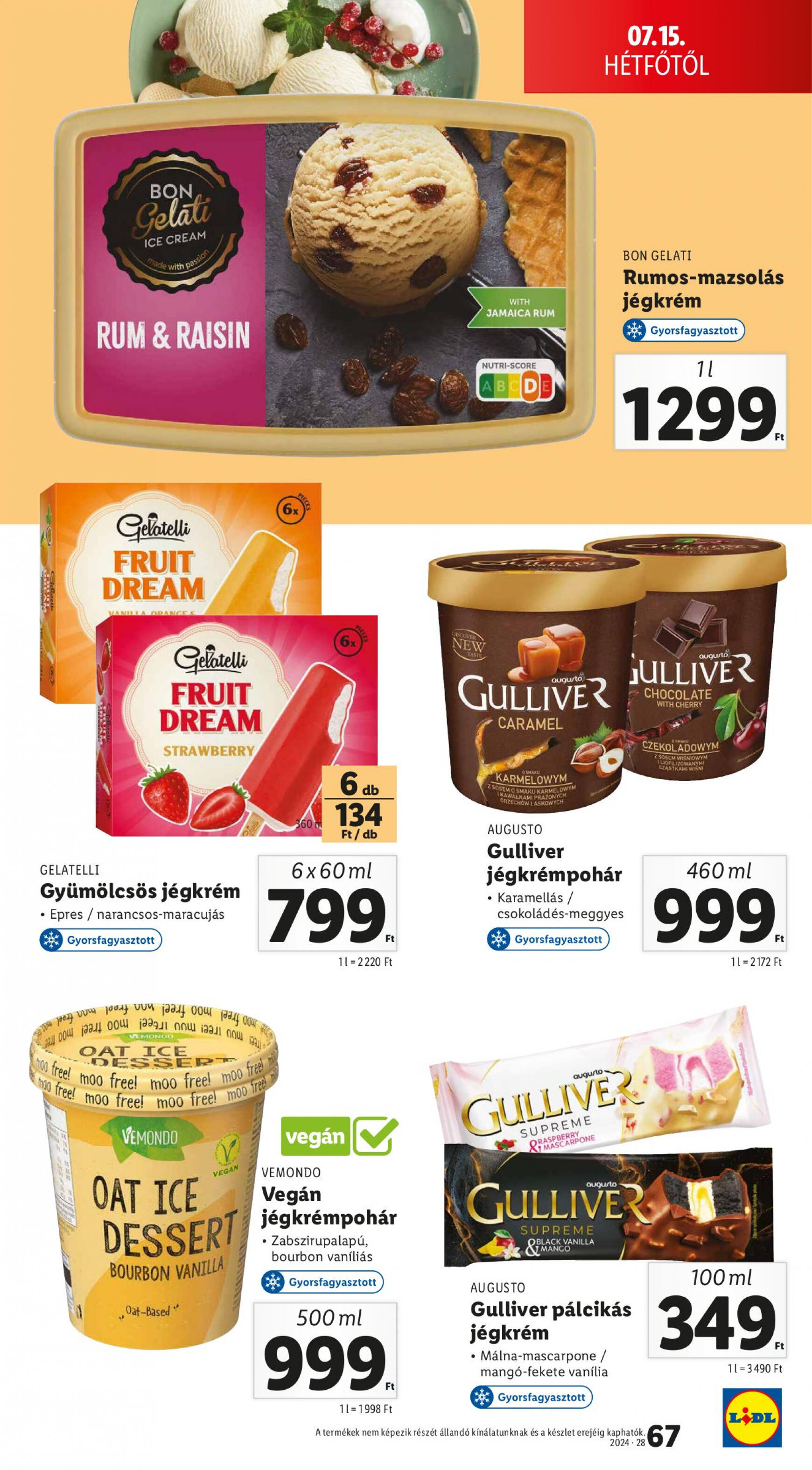 lidl - Aktuális újság Lidl 07.11. - 07.17. - page: 67