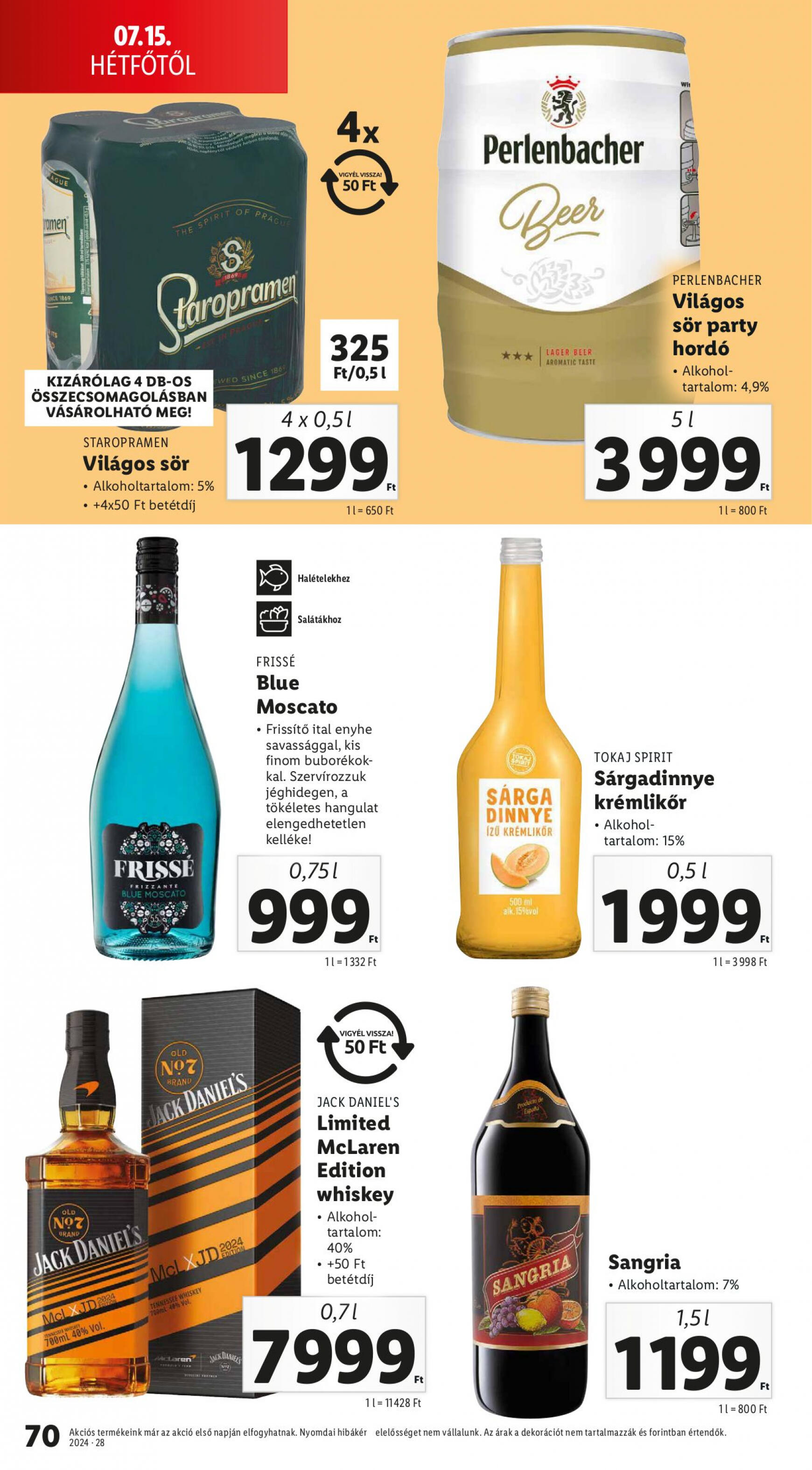 lidl - Aktuális újság Lidl 07.11. - 07.17. - page: 70