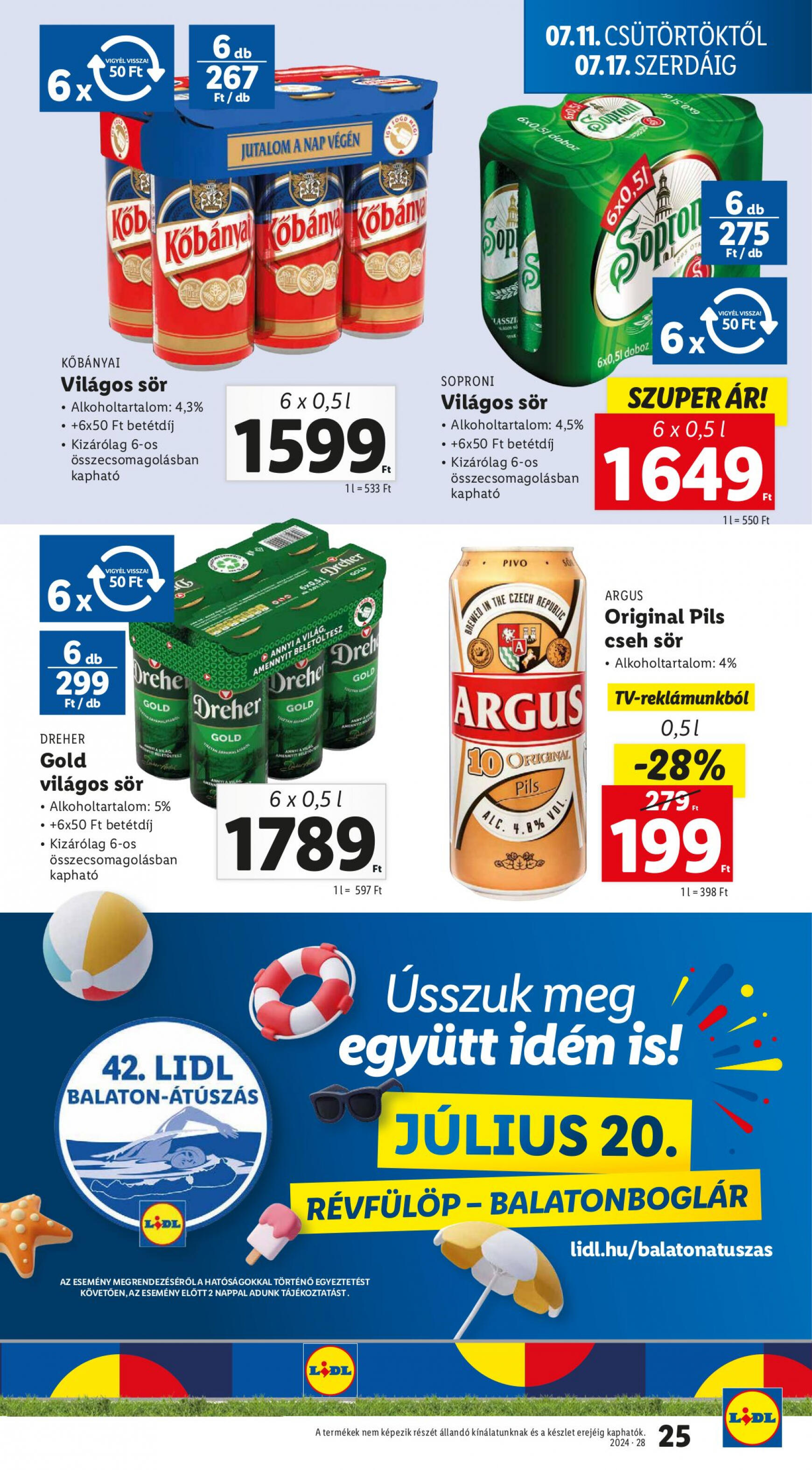 lidl - Aktuális újság Lidl 07.11. - 07.17. - page: 25