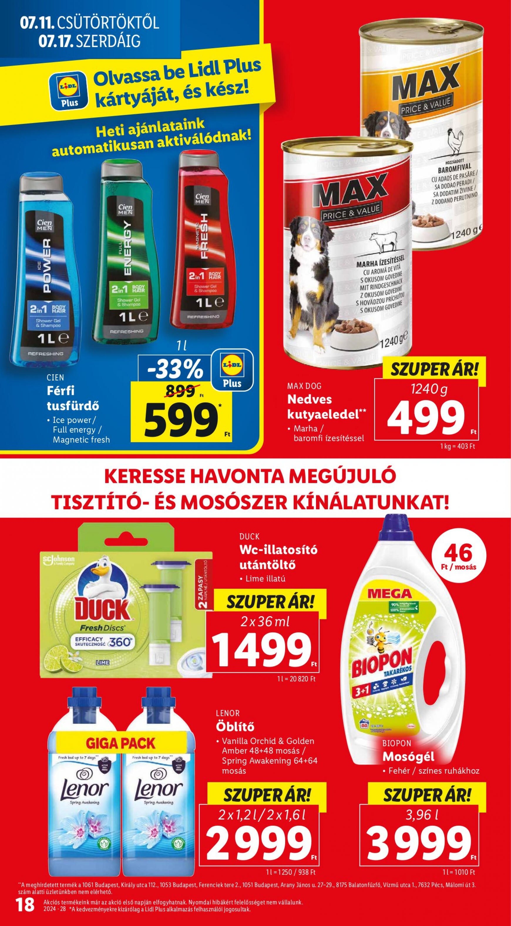 lidl - Aktuális újság Lidl 07.11. - 07.17. - page: 18