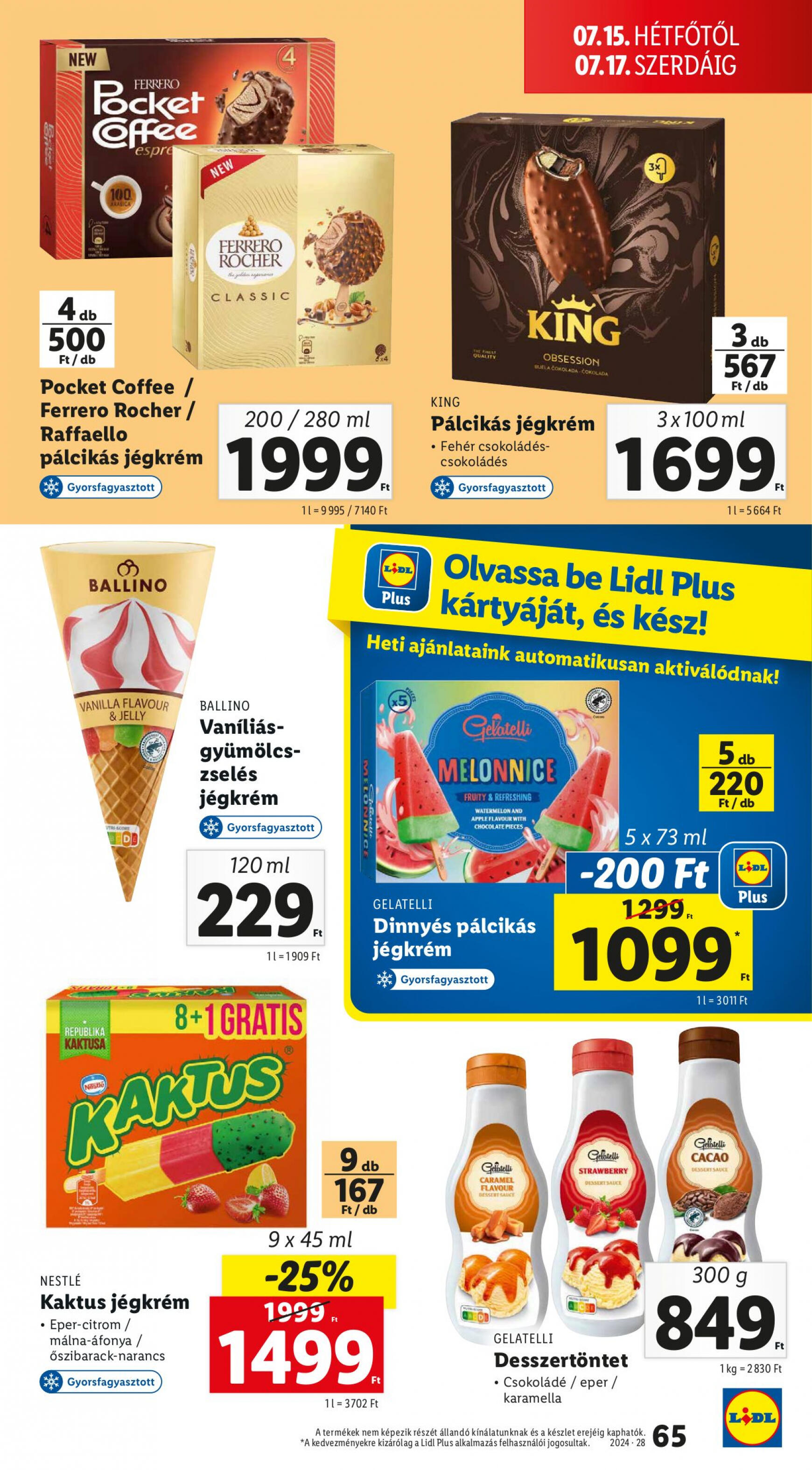 lidl - Aktuális újság Lidl 07.11. - 07.17. - page: 65