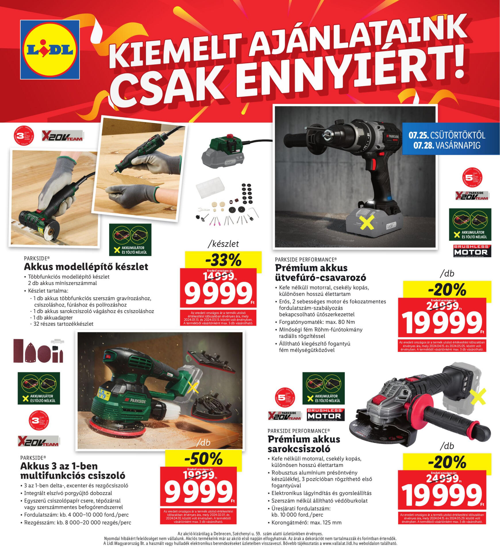 lidl - Aktuális újság Lidl - Debrecen 07.25. - 07.28. - page: 4