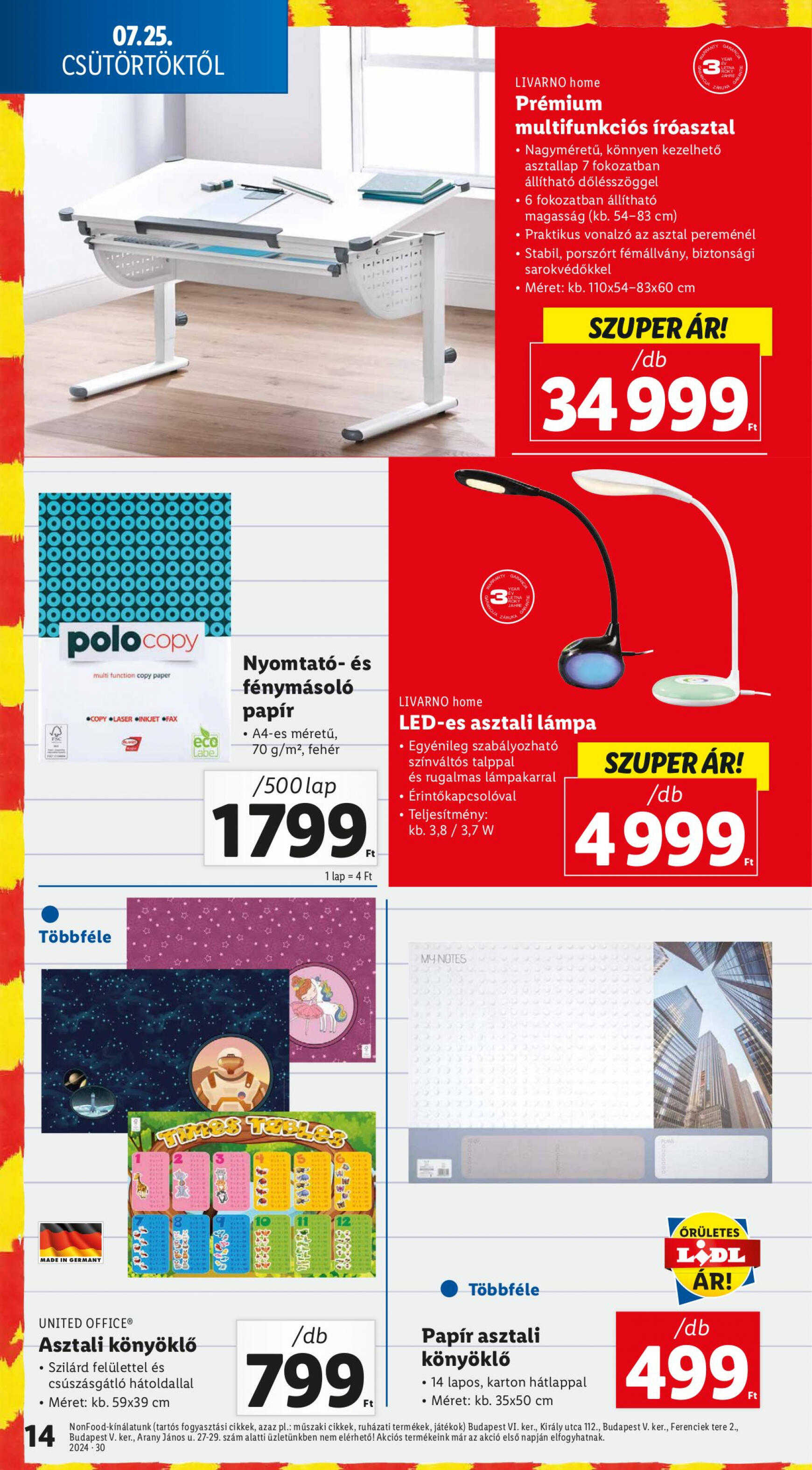 lidl - Aktuális újság Lidl 07.25. - 07.31. - page: 14