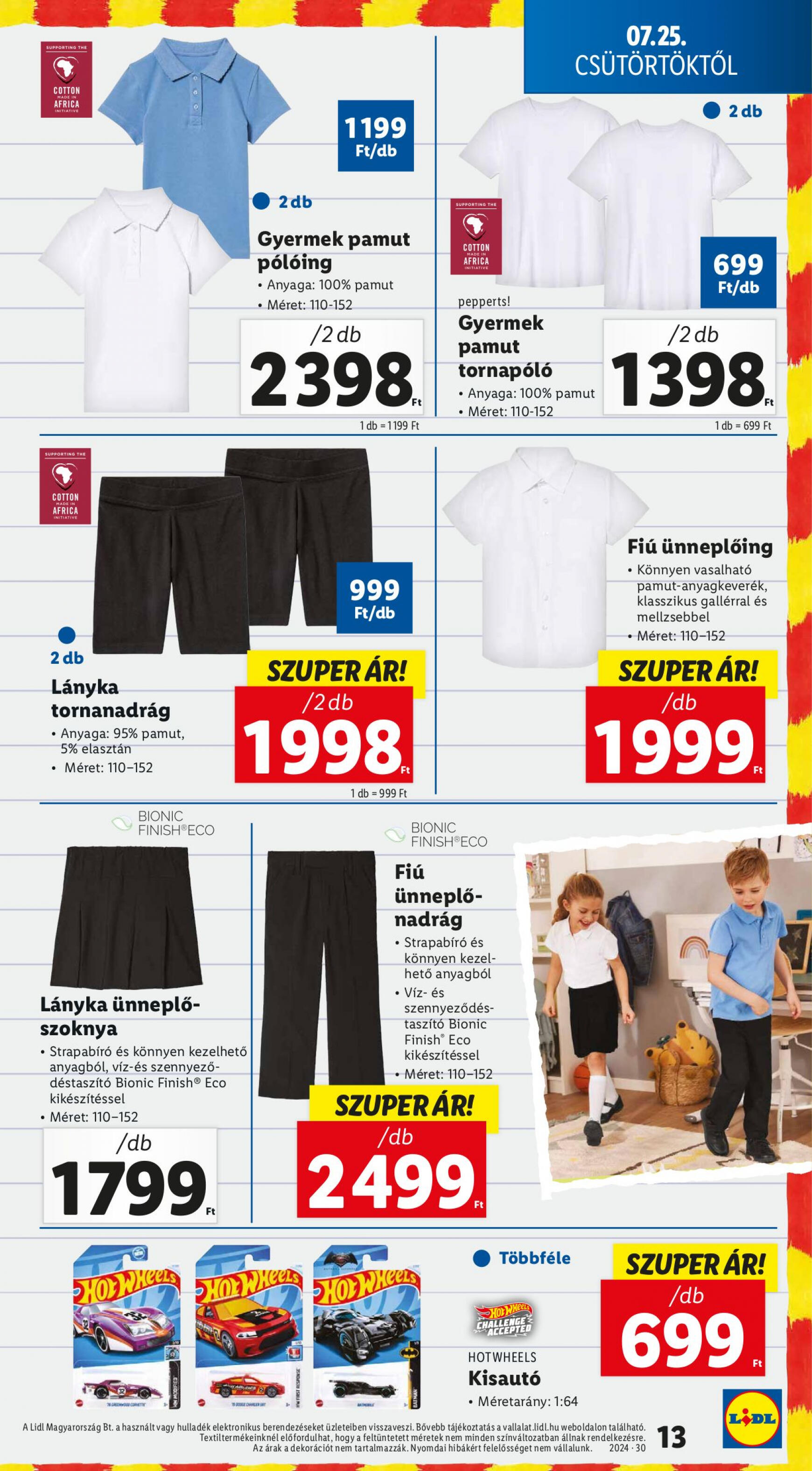 lidl - Aktuális újság Lidl 07.25. - 07.31. - page: 13