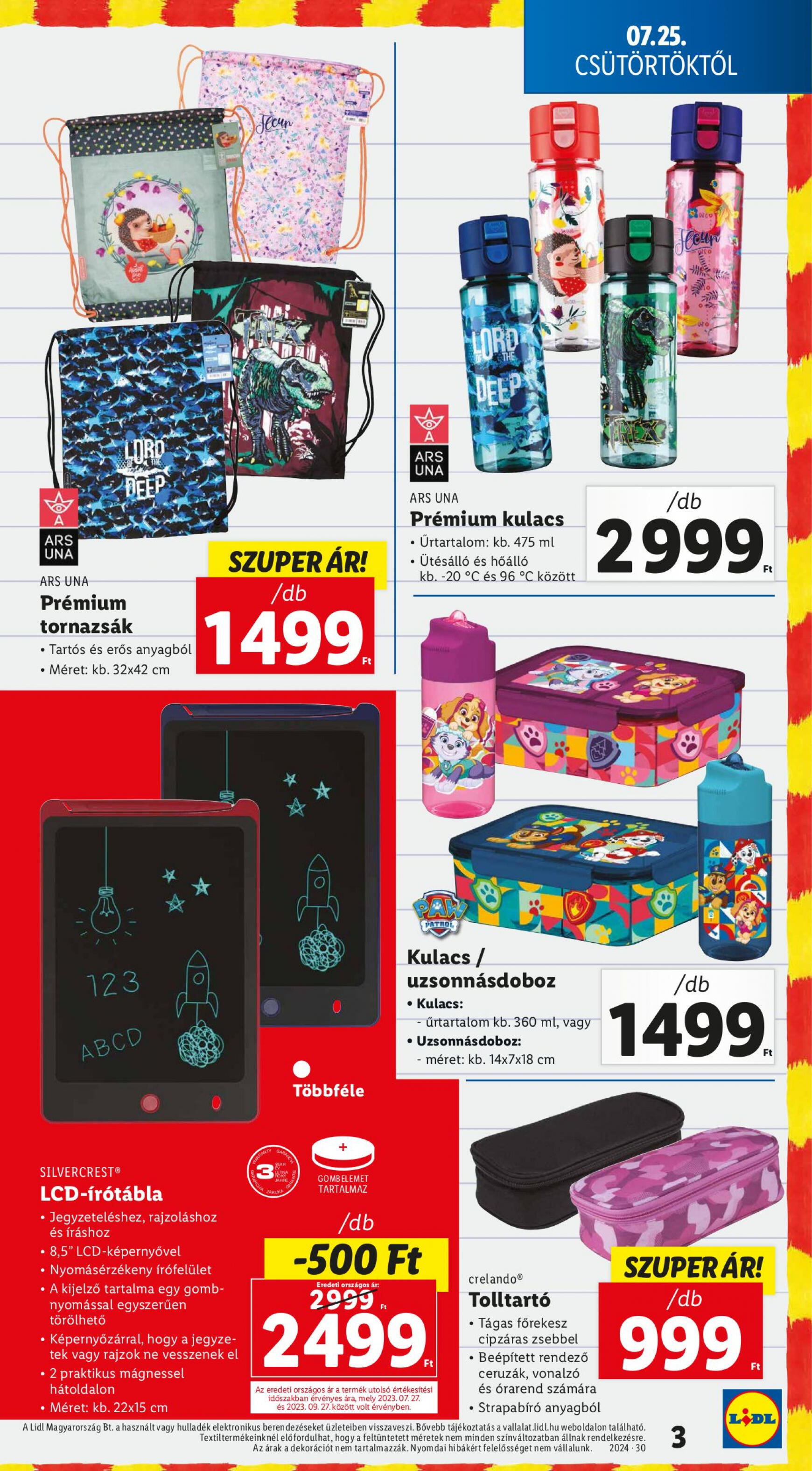 lidl - Aktuális újság Lidl 07.25. - 07.31. - page: 3