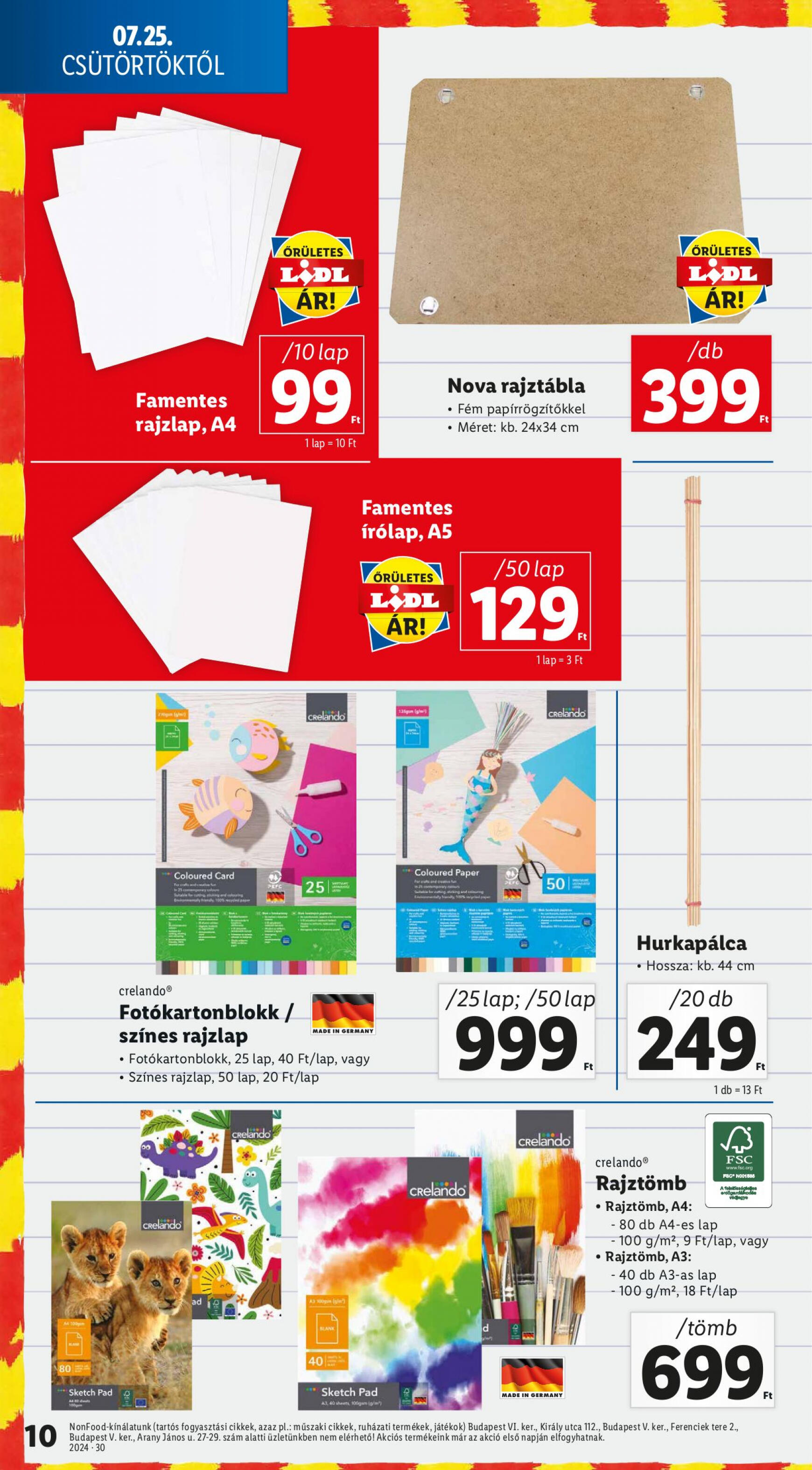 lidl - Aktuális újság Lidl 07.25. - 07.31. - page: 10