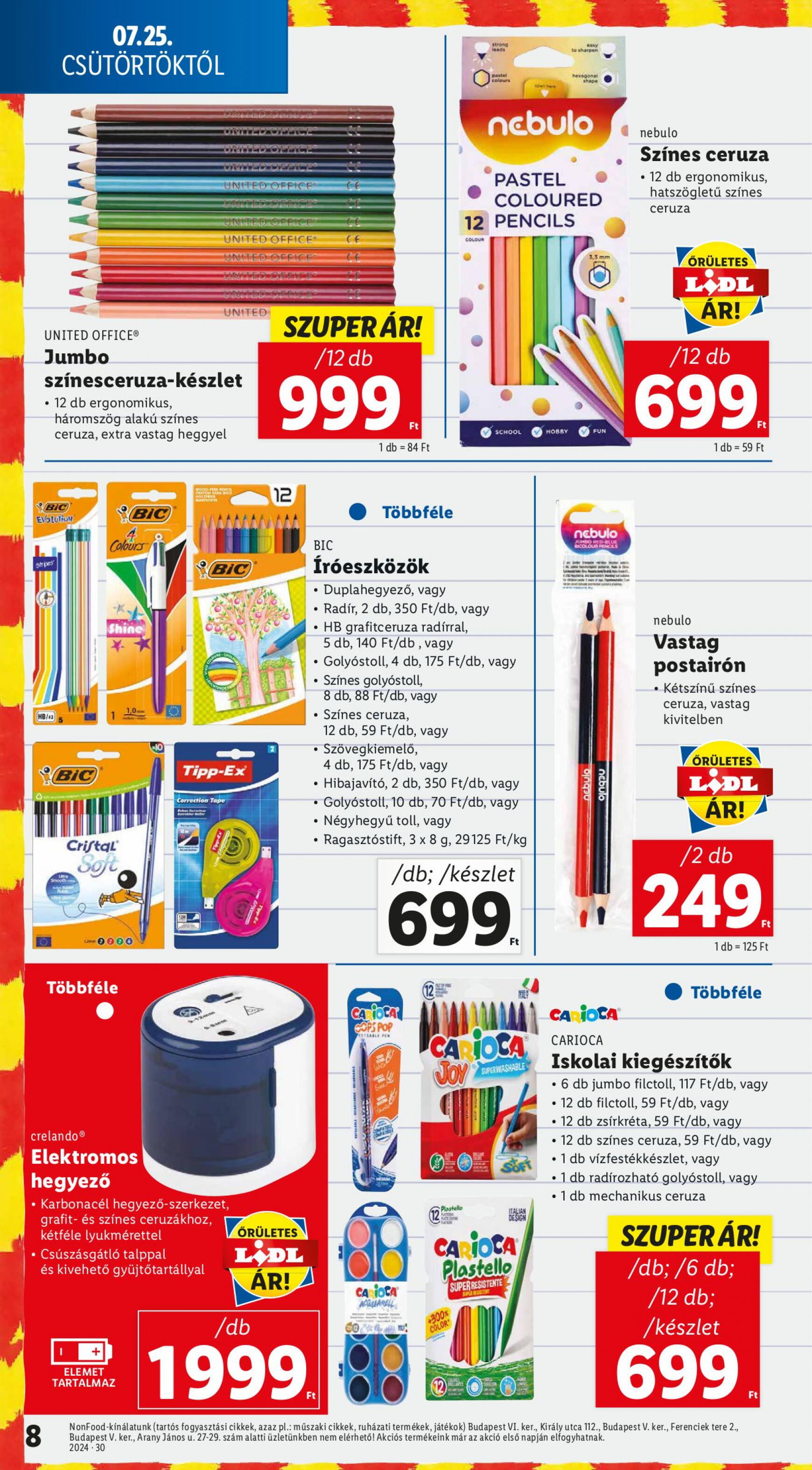 lidl - Aktuális újság Lidl 07.25. - 07.31. - page: 8