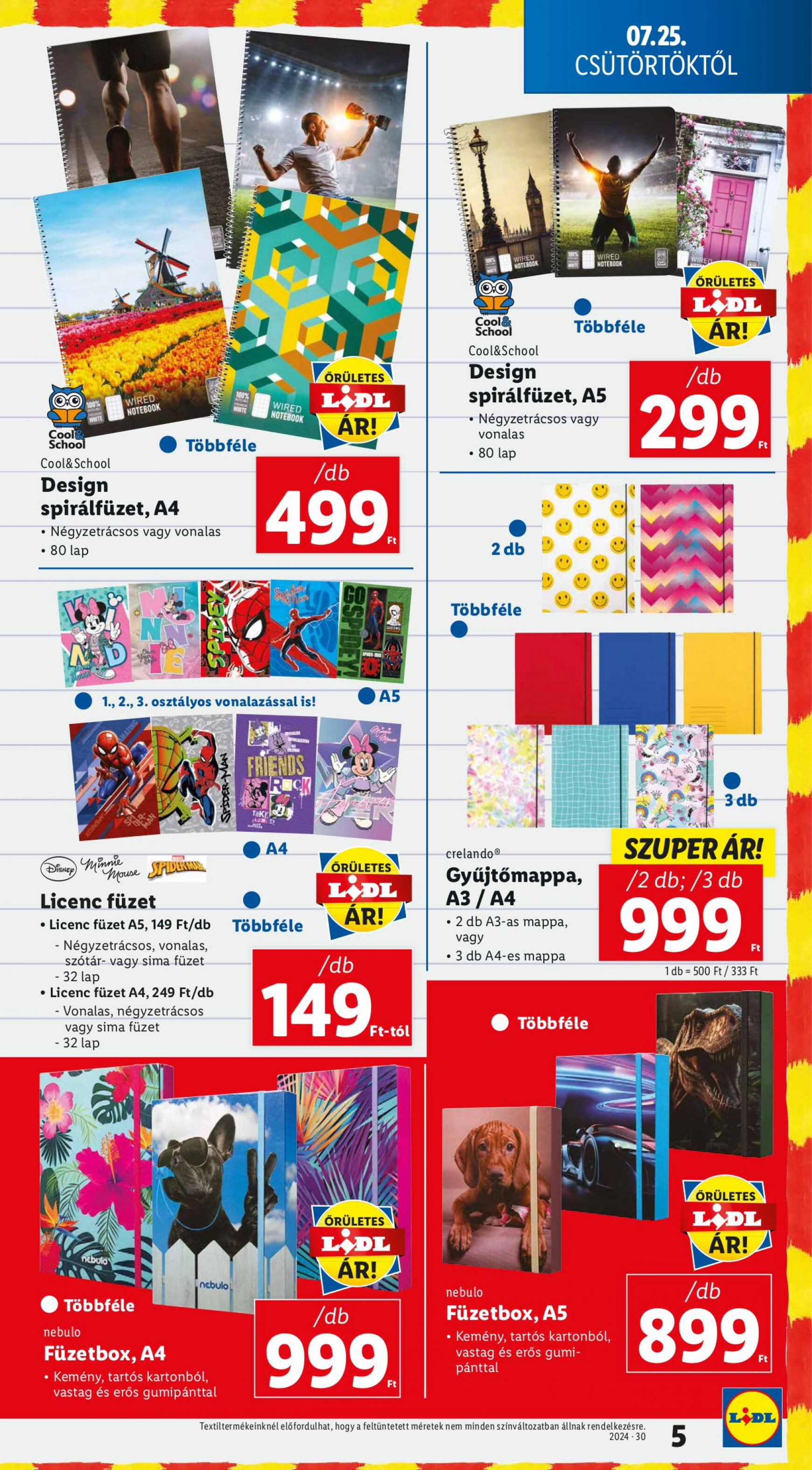 lidl - Aktuális újság Lidl 07.25. - 07.31. - page: 5