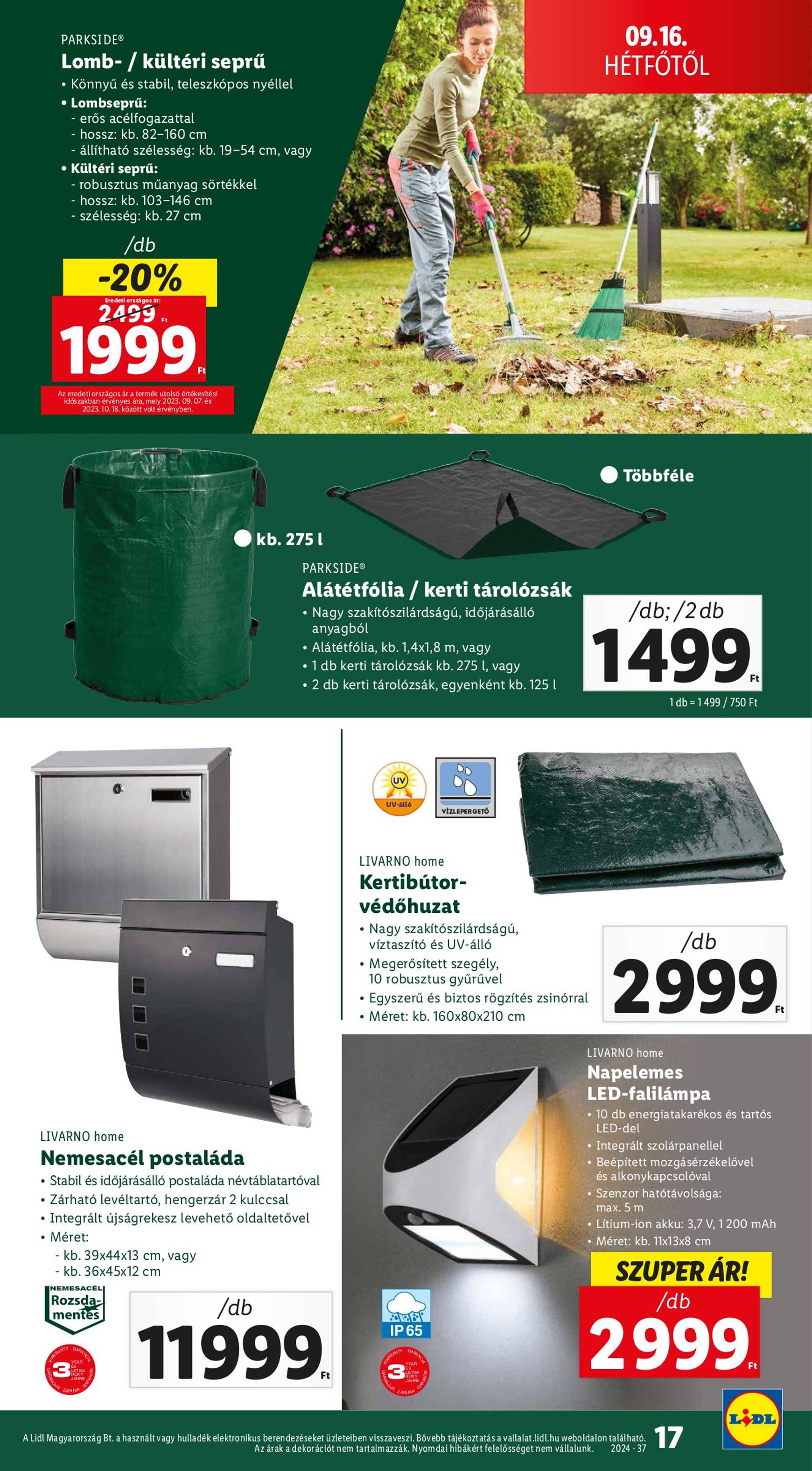 lidl - Aktuális újság Lidl 09.12. - 09.18. - page: 17