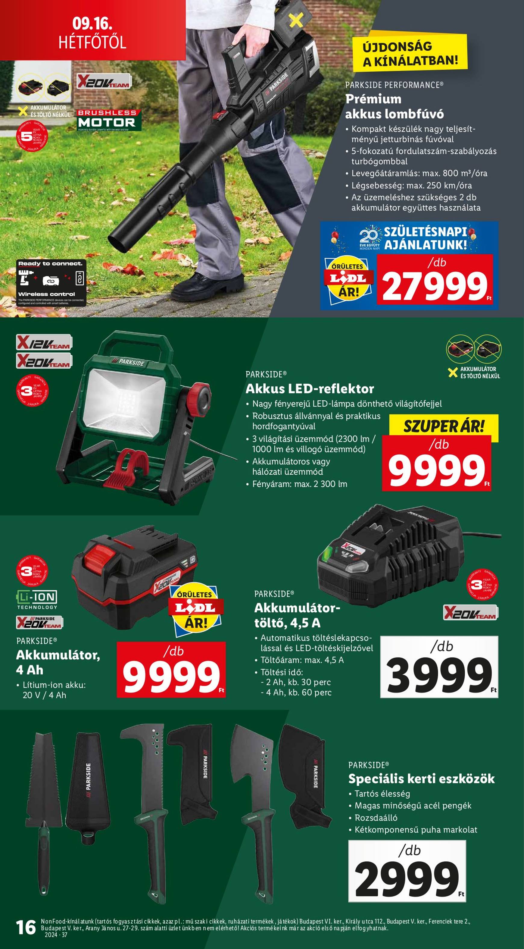 lidl - Aktuális újság Lidl 09.12. - 09.18. - page: 16