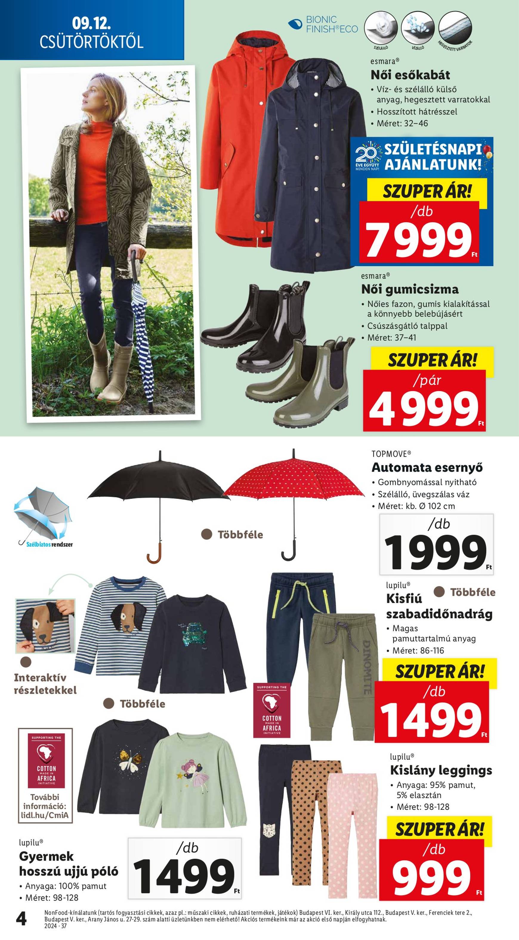 lidl - Aktuális újság Lidl 09.12. - 09.18. - page: 4