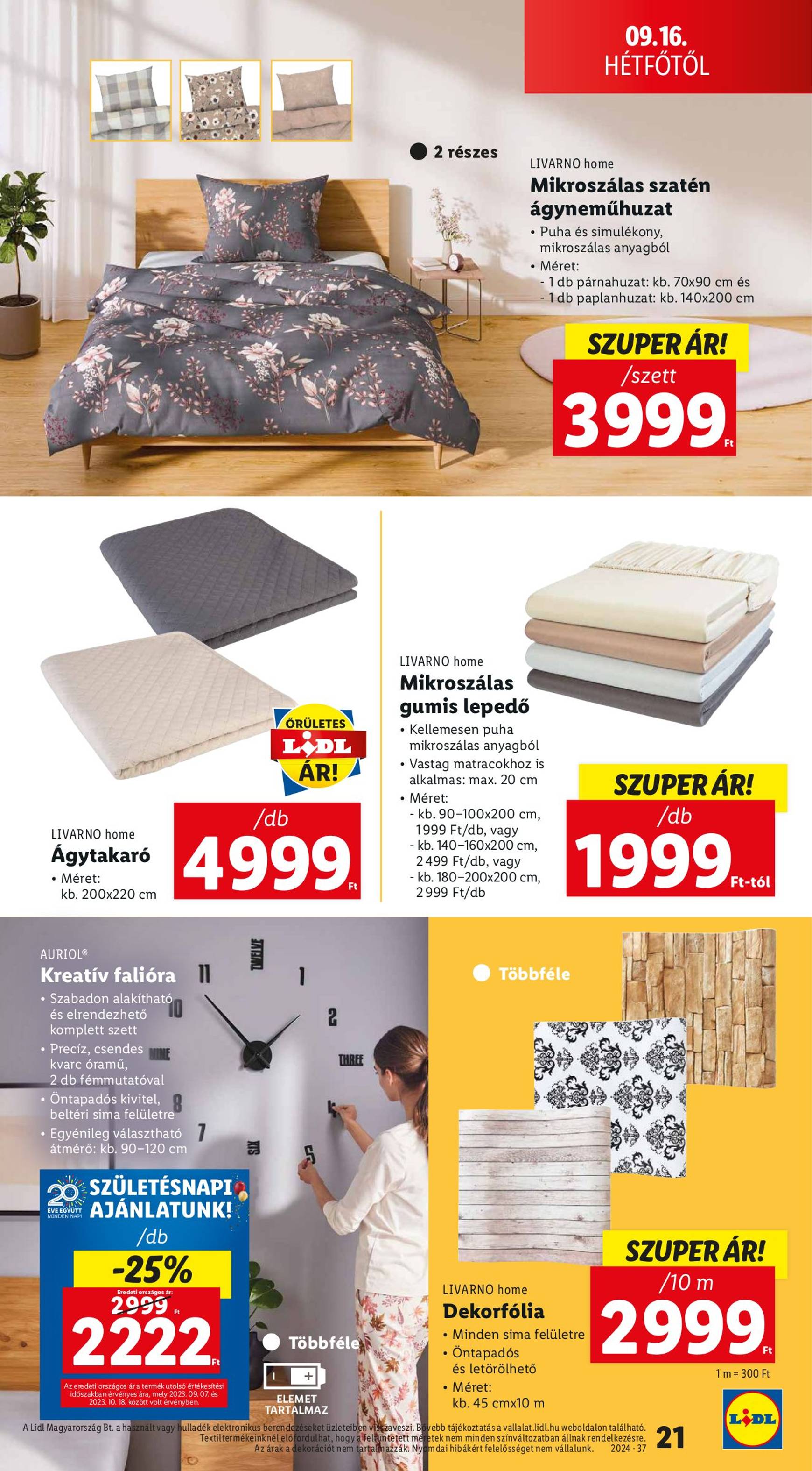 lidl - Aktuális újság Lidl 09.12. - 09.18. - page: 21