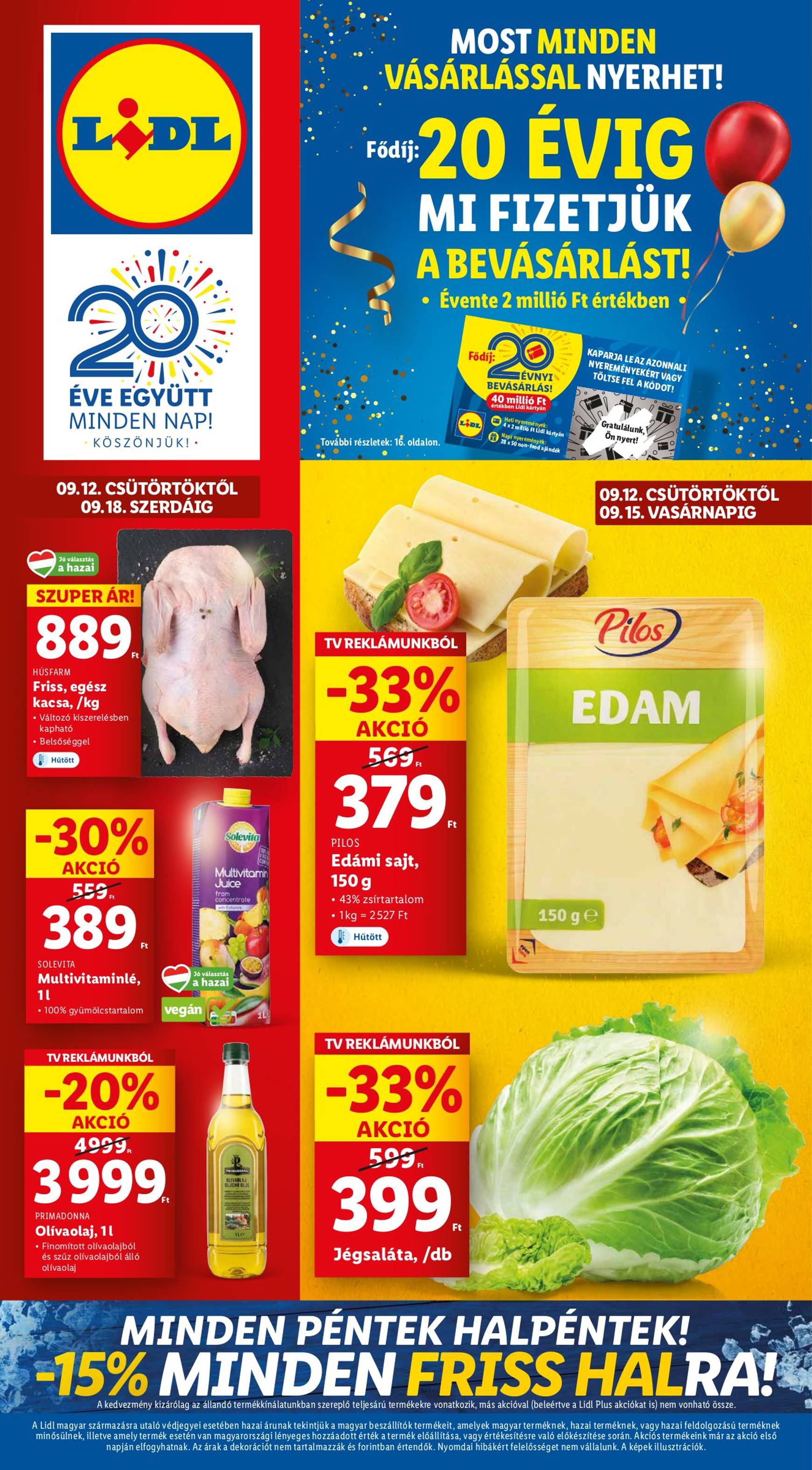 lidl - Aktuális újság Lidl 09.12. - 09.18. - page: 1