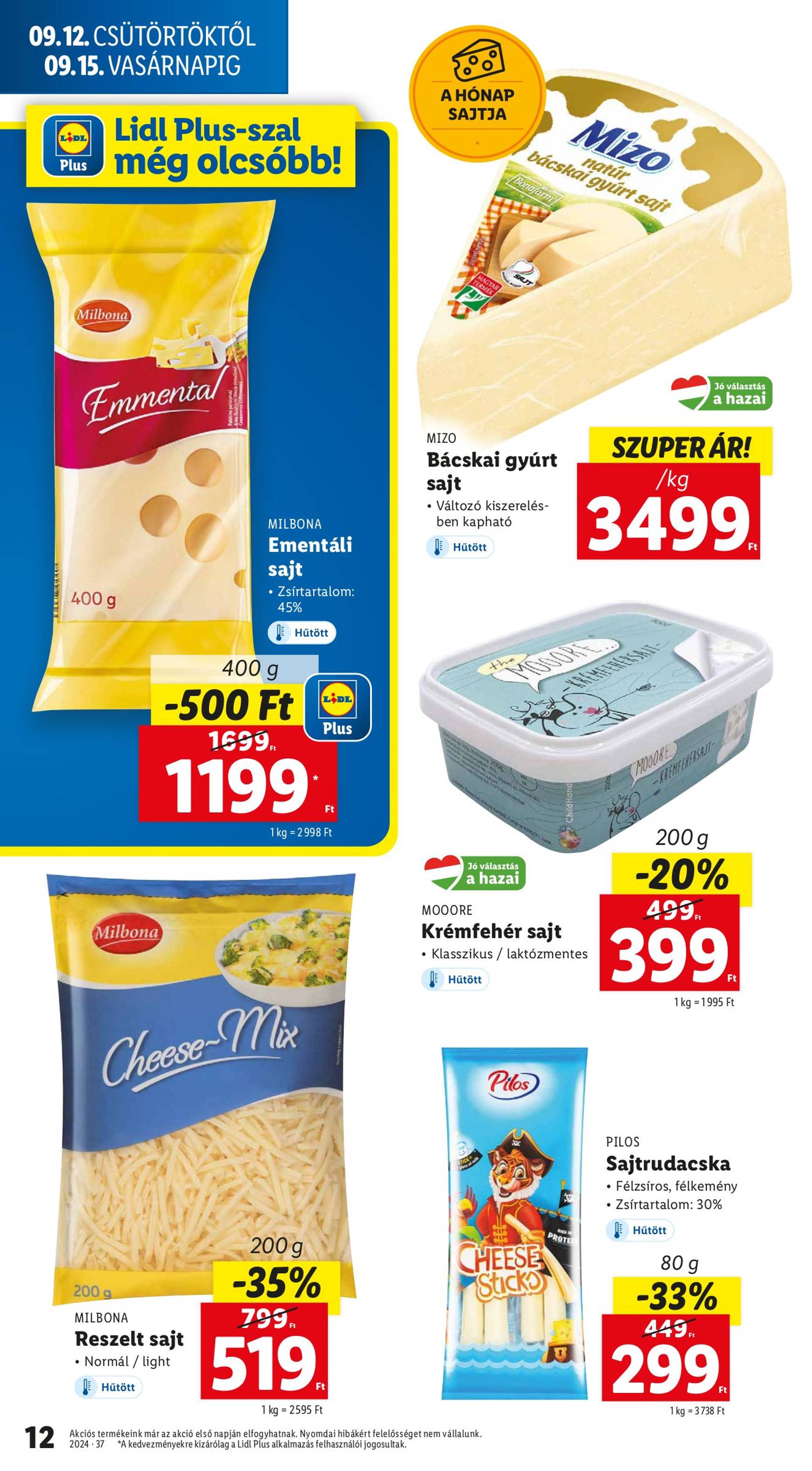 lidl - Aktuális újság Lidl 09.12. - 09.18. - page: 12