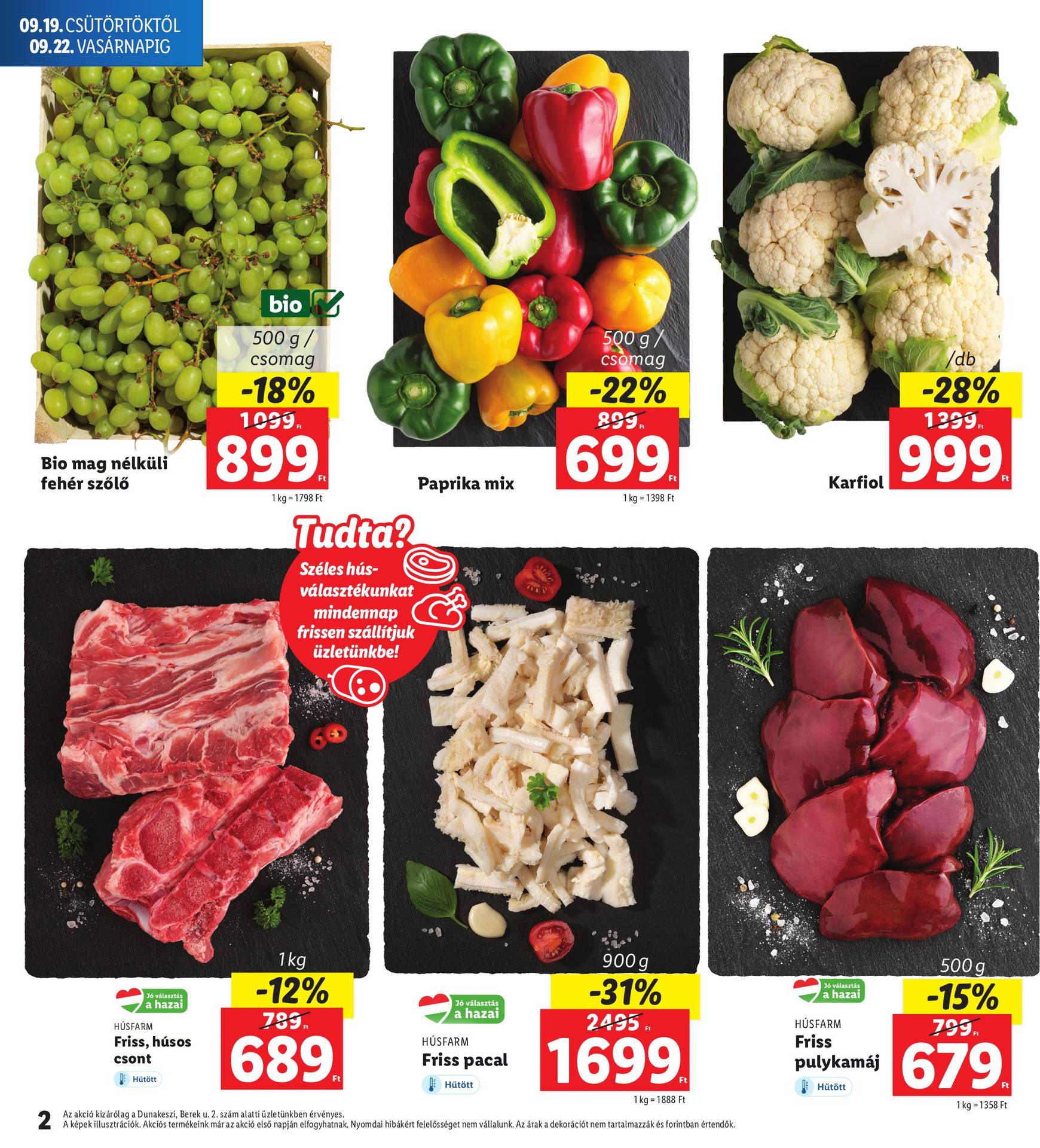 lidl - Aktuális újság Lidl - Dunakeszi 09.19. - 09.22. - page: 2