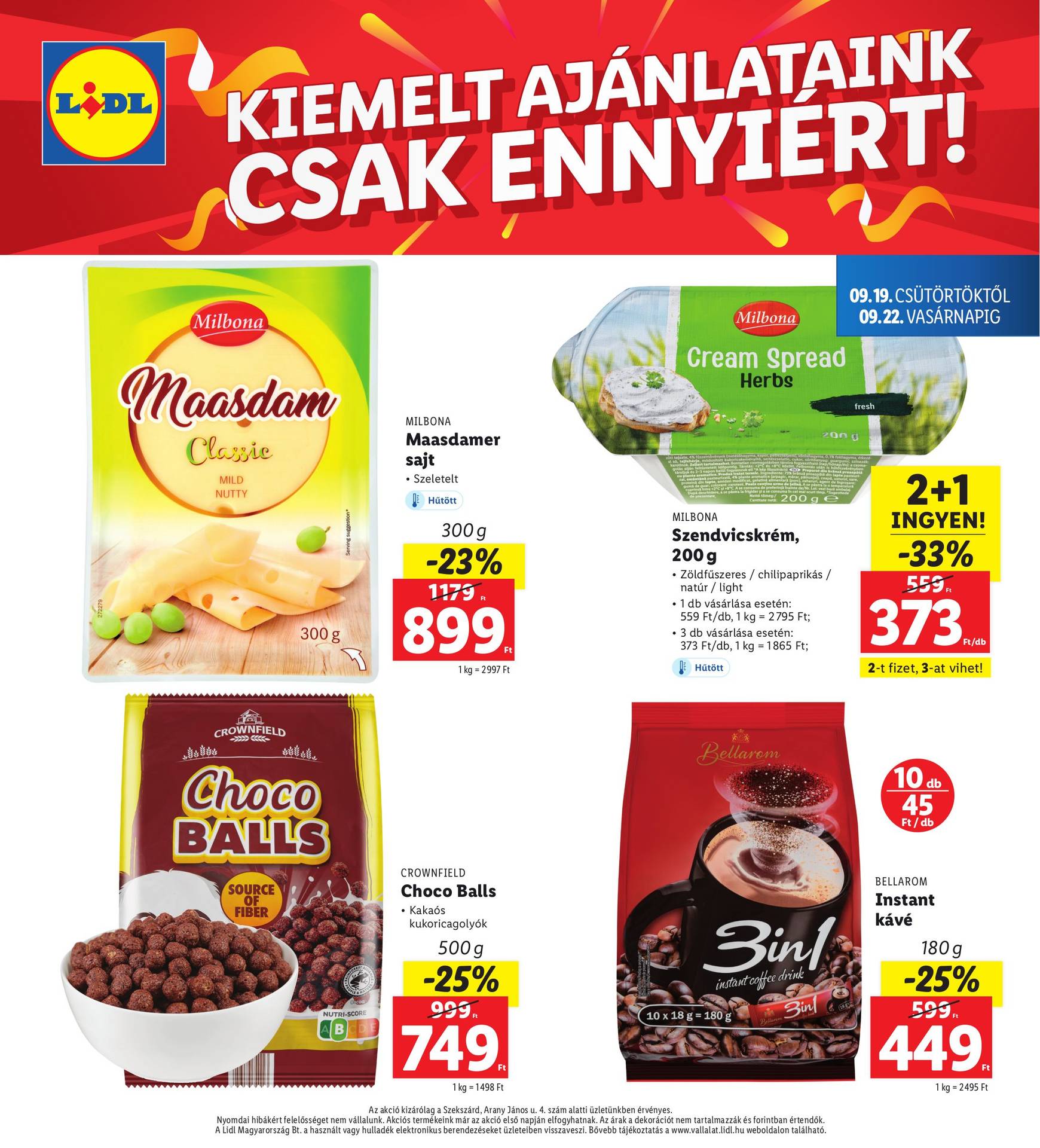 lidl - Aktuális újság Lidl - Szekszárd 09.19. - 09.22. - page: 4