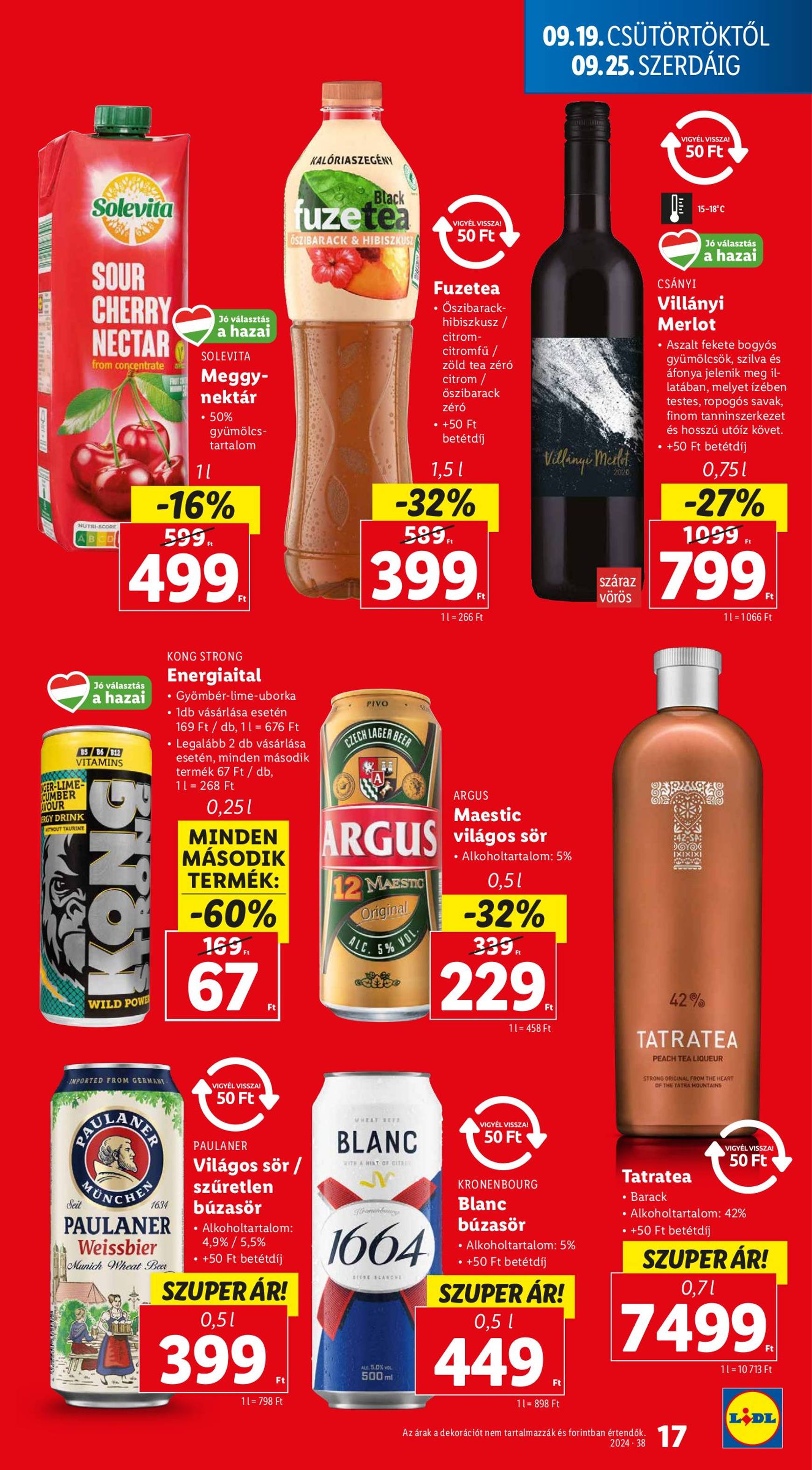 lidl - Aktuális újság Lidl 09.19. - 09.25. - page: 17