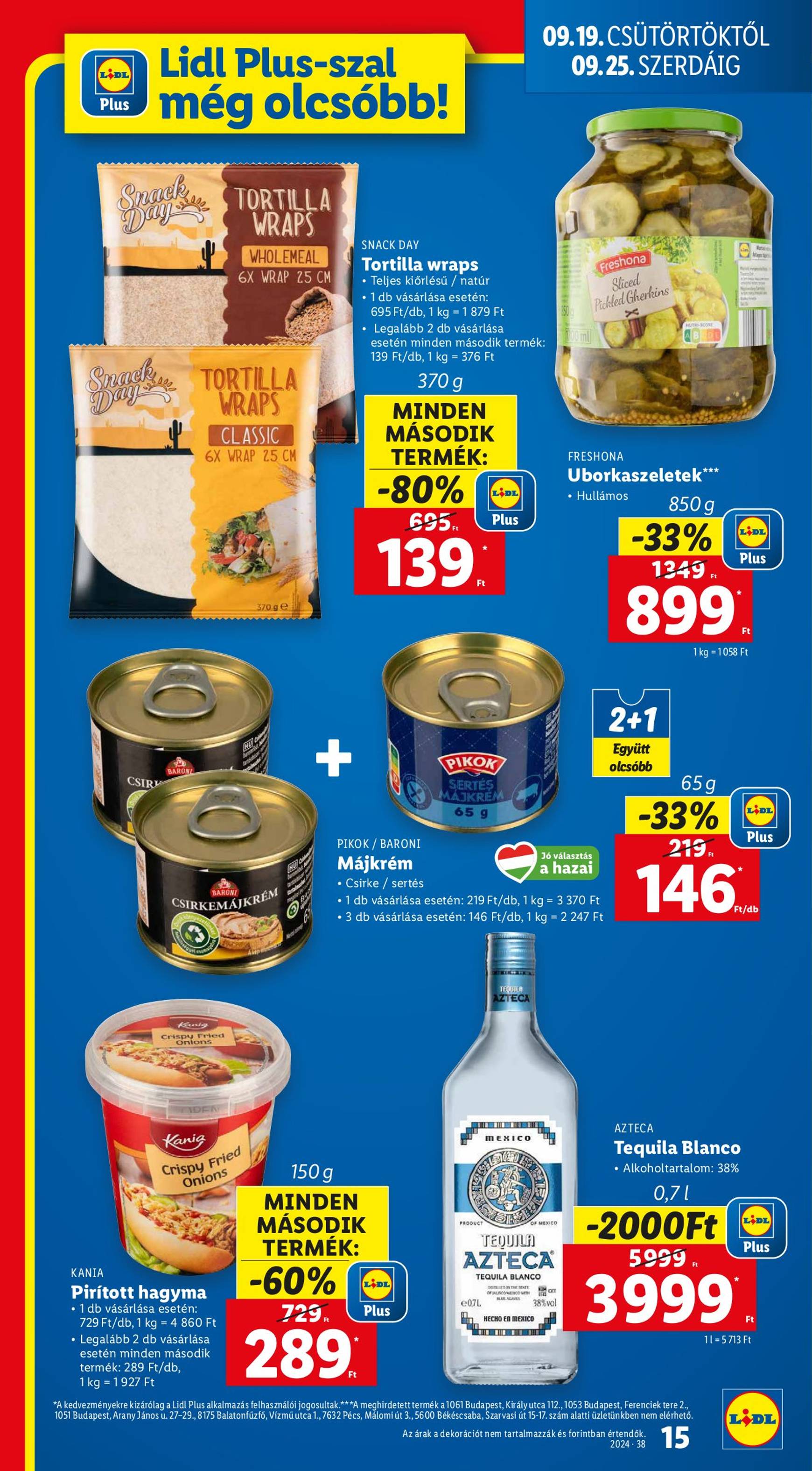 lidl - Aktuális újság Lidl 09.19. - 09.25. - page: 15