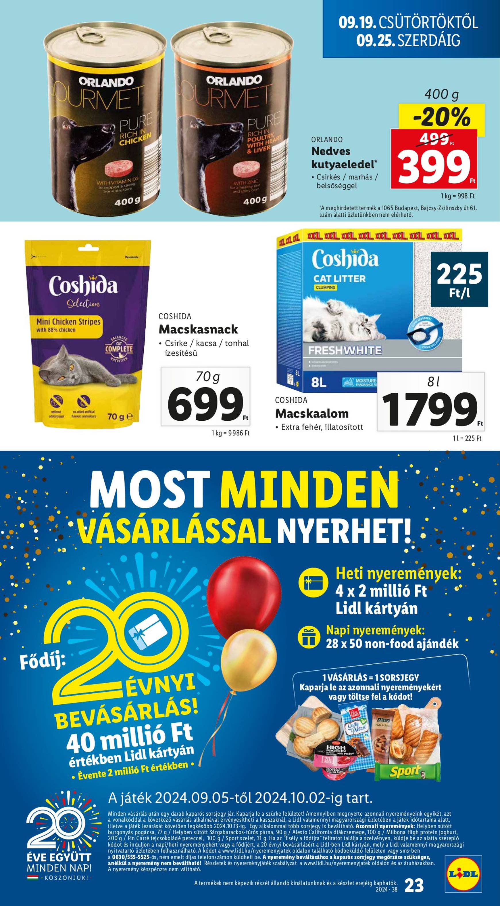 lidl - Aktuális újság Lidl 09.19. - 09.25. - page: 23