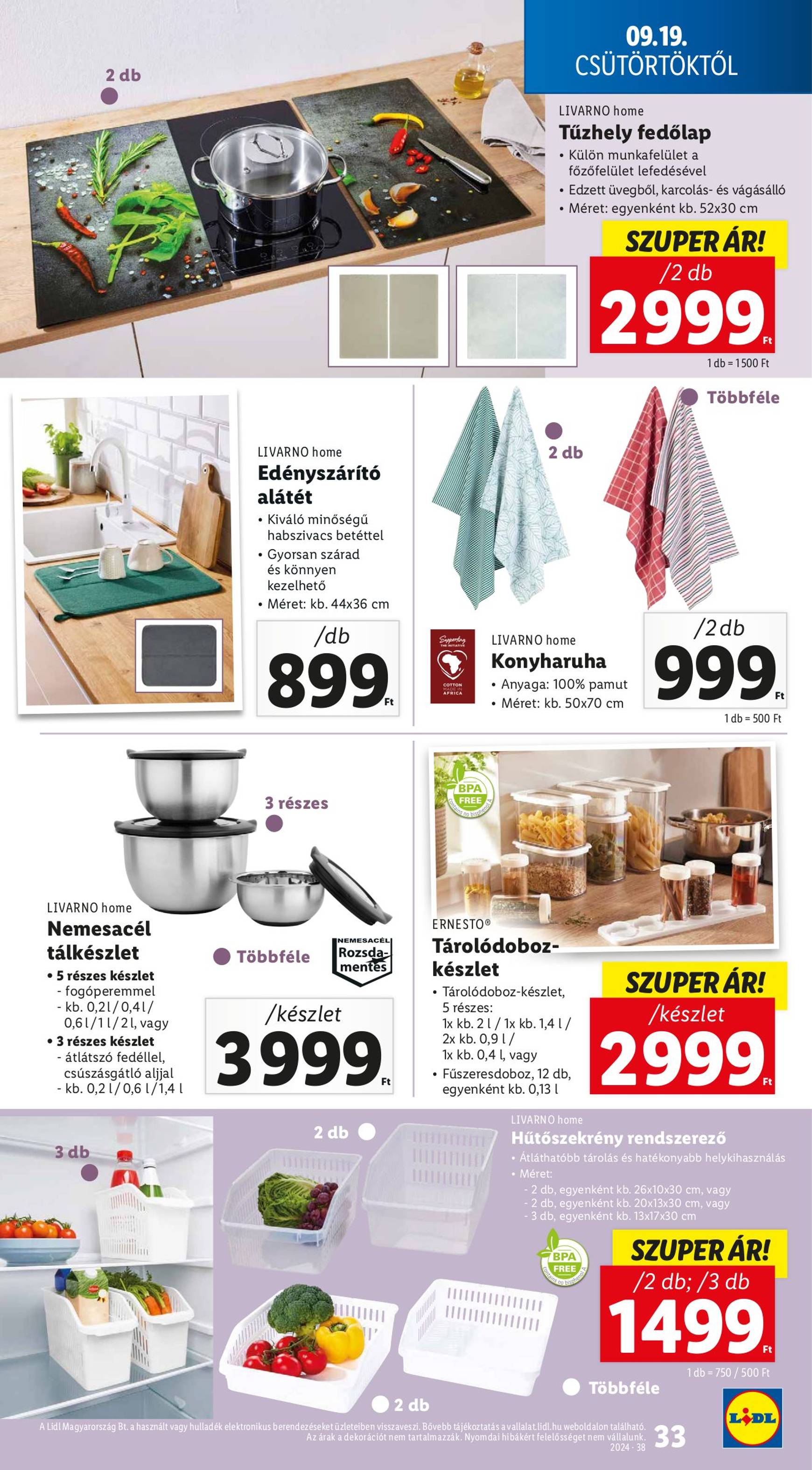 lidl - Aktuális újság Lidl 09.19. - 09.25. - page: 33