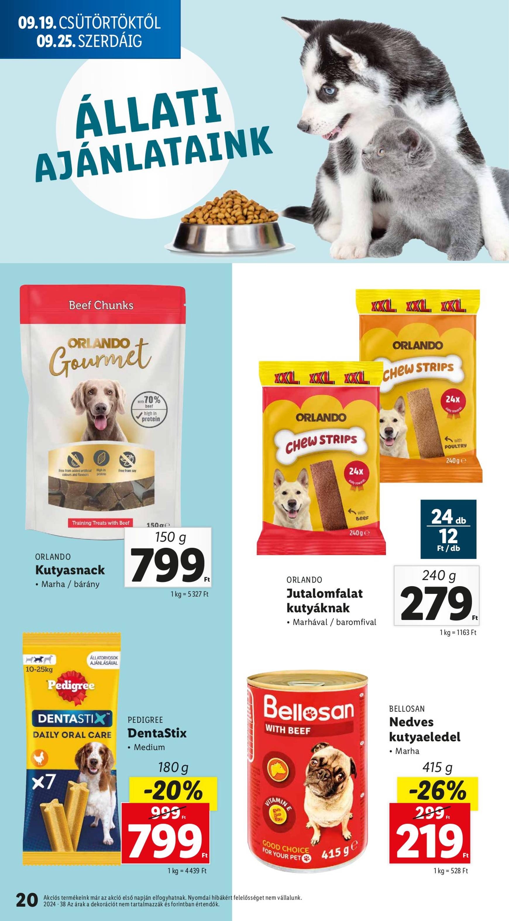 lidl - Aktuális újság Lidl 09.19. - 09.25. - page: 20