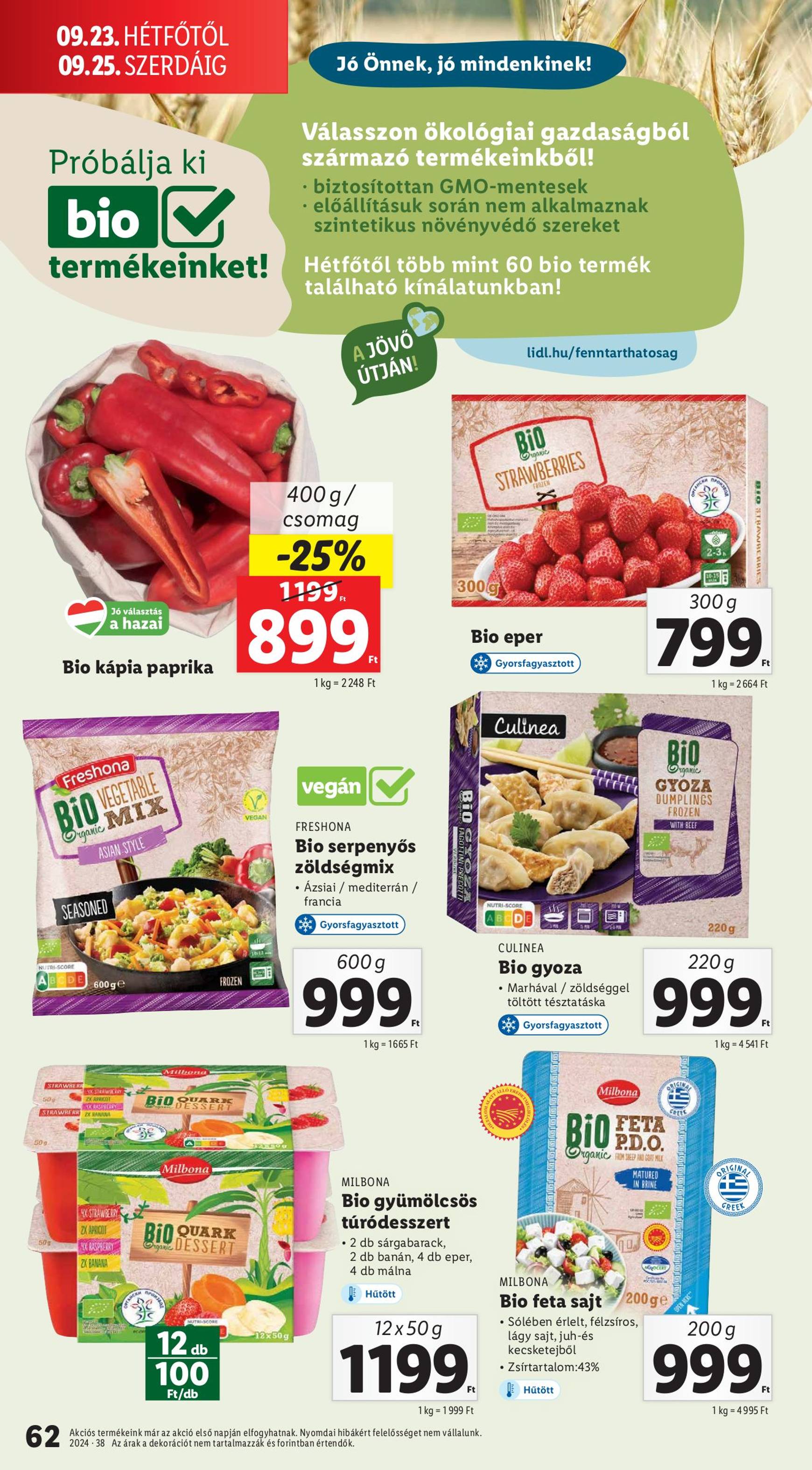 lidl - Aktuális újság Lidl 09.19. - 09.25. - page: 62