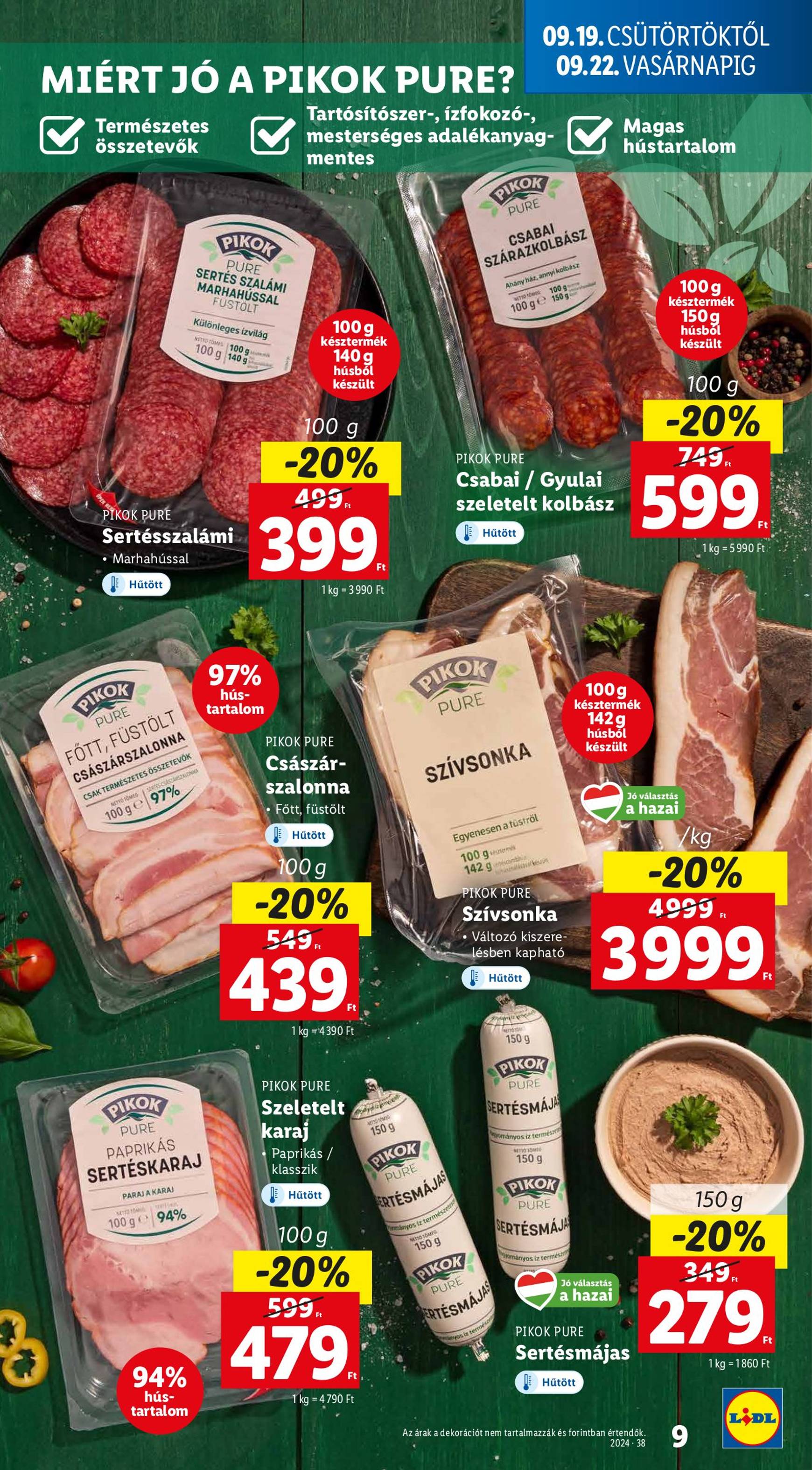 lidl - Aktuális újság Lidl 09.19. - 09.25. - page: 9