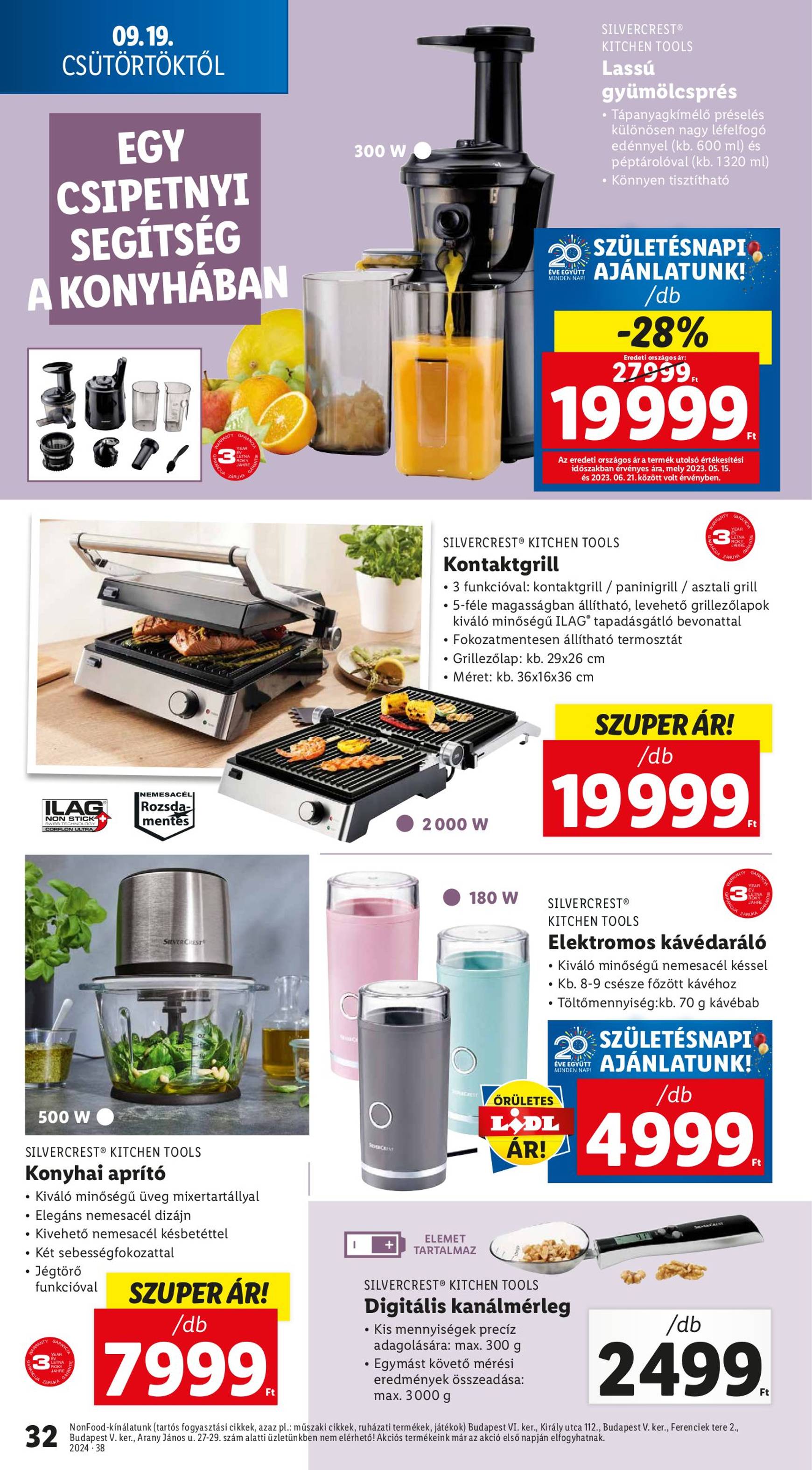 lidl - Aktuális újság Lidl 09.19. - 09.25. - page: 32