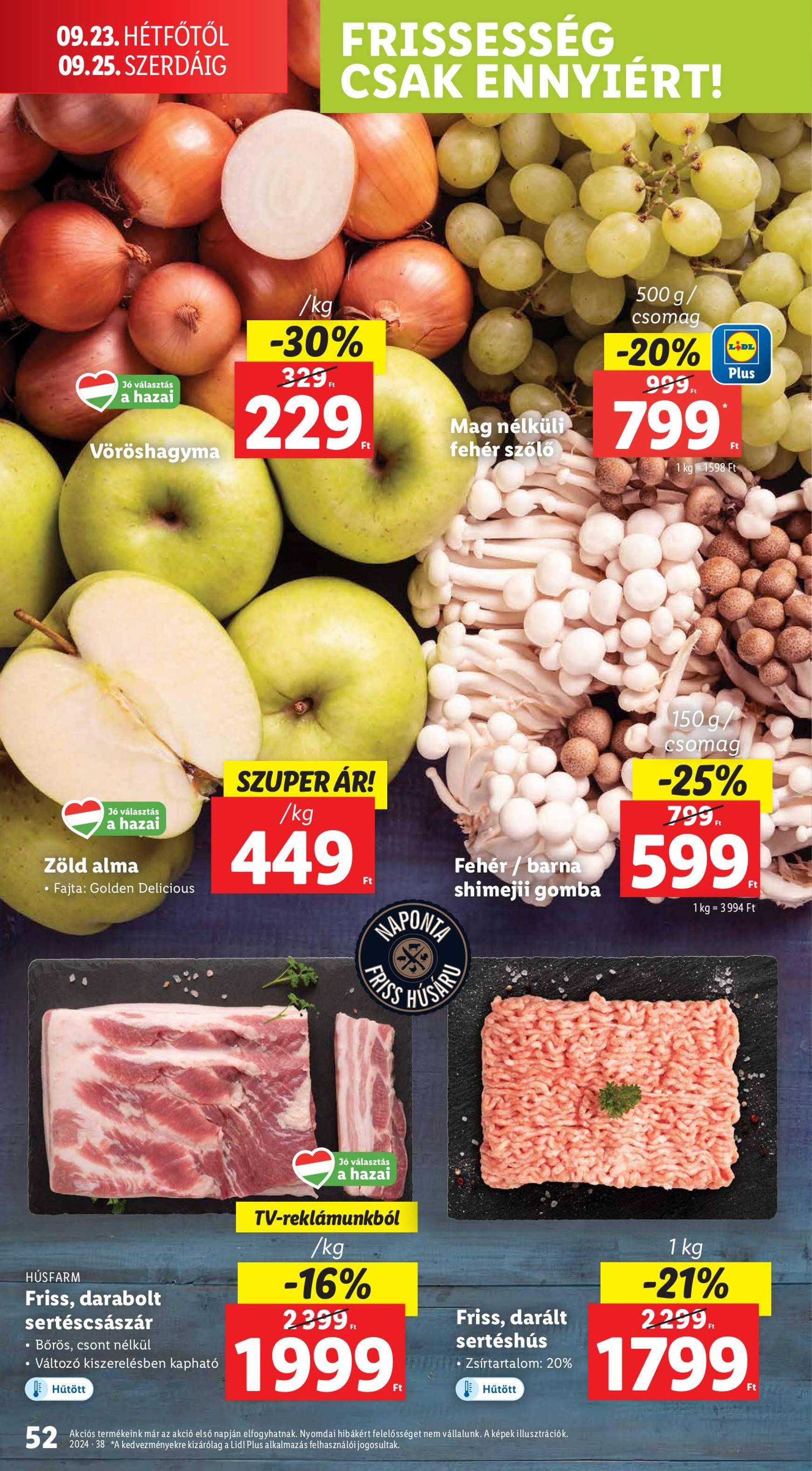 lidl - Aktuális újság Lidl 09.19. - 09.25. - page: 52