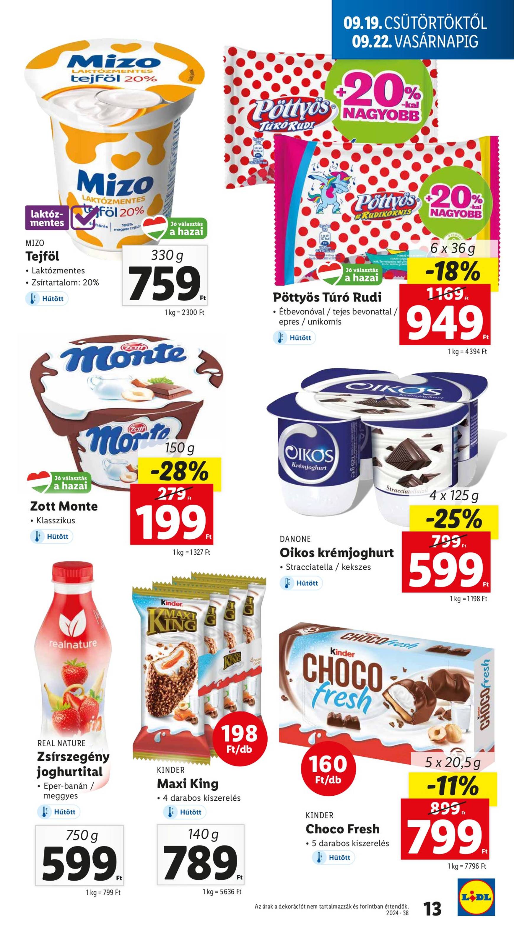 lidl - Aktuális újság Lidl 09.19. - 09.25. - page: 13