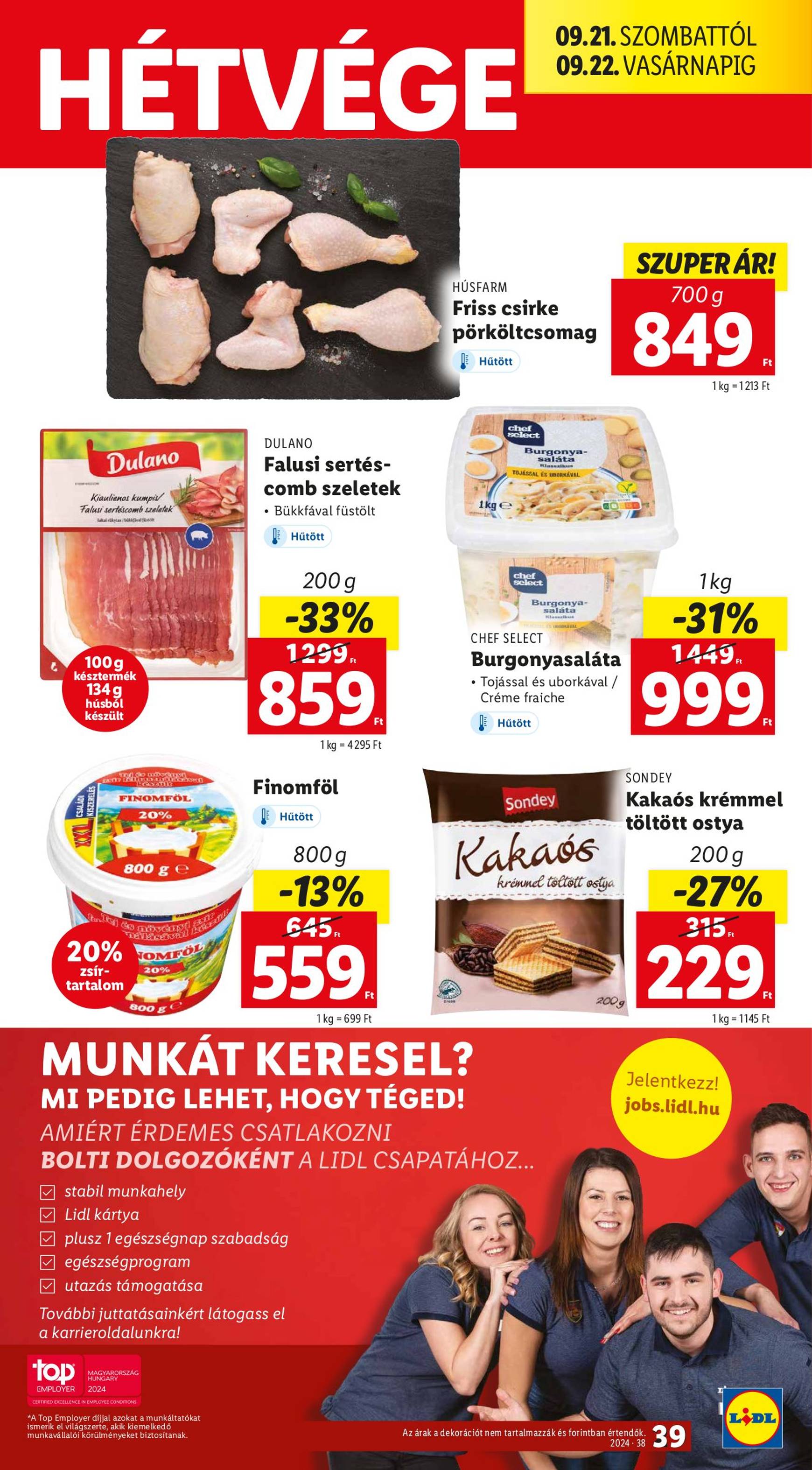 lidl - Aktuális újság Lidl 09.19. - 09.25. - page: 39